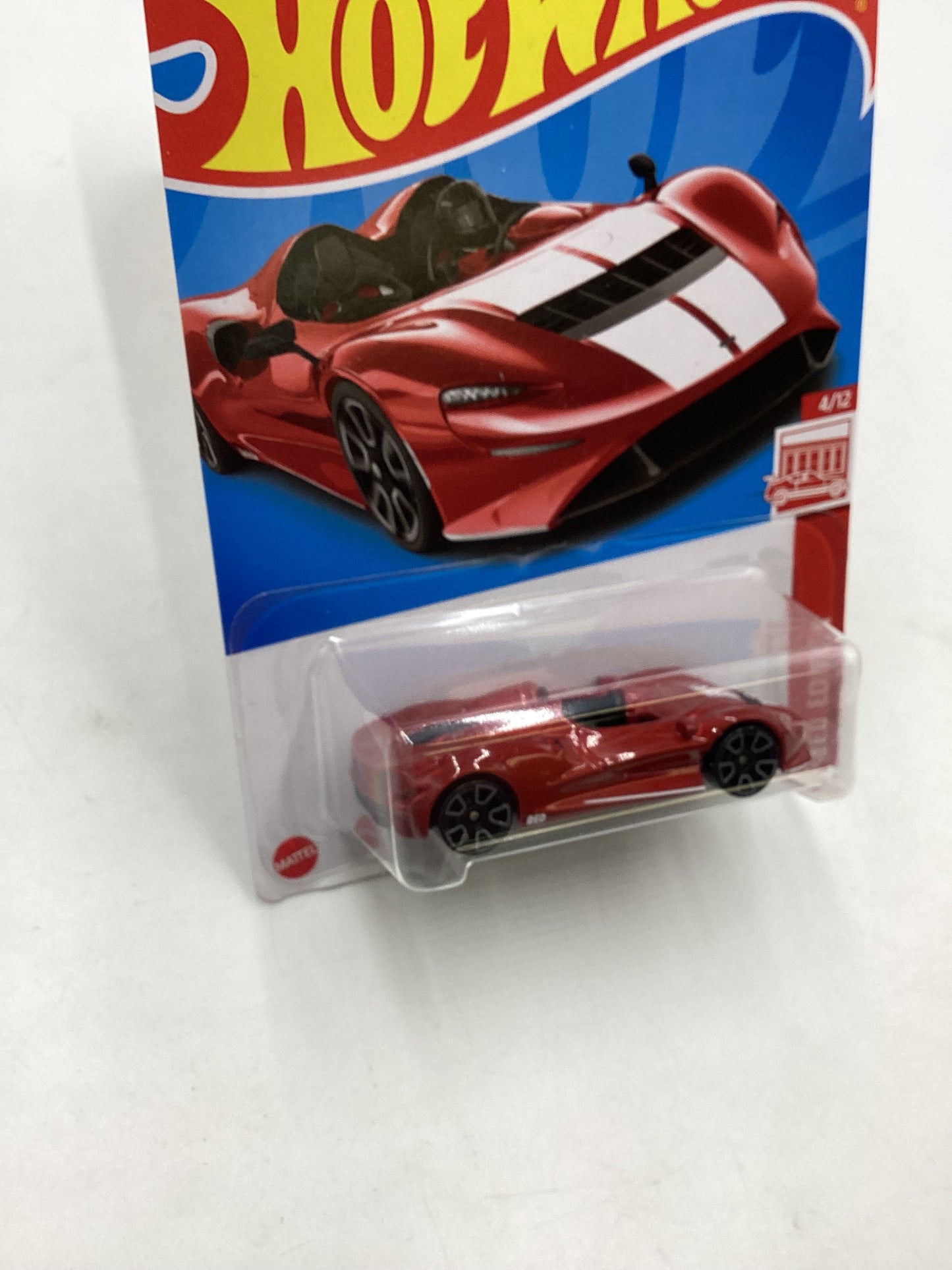 2023 Hot wheels Red Edition Factory Sealed #82 Mclaren Elva 152C