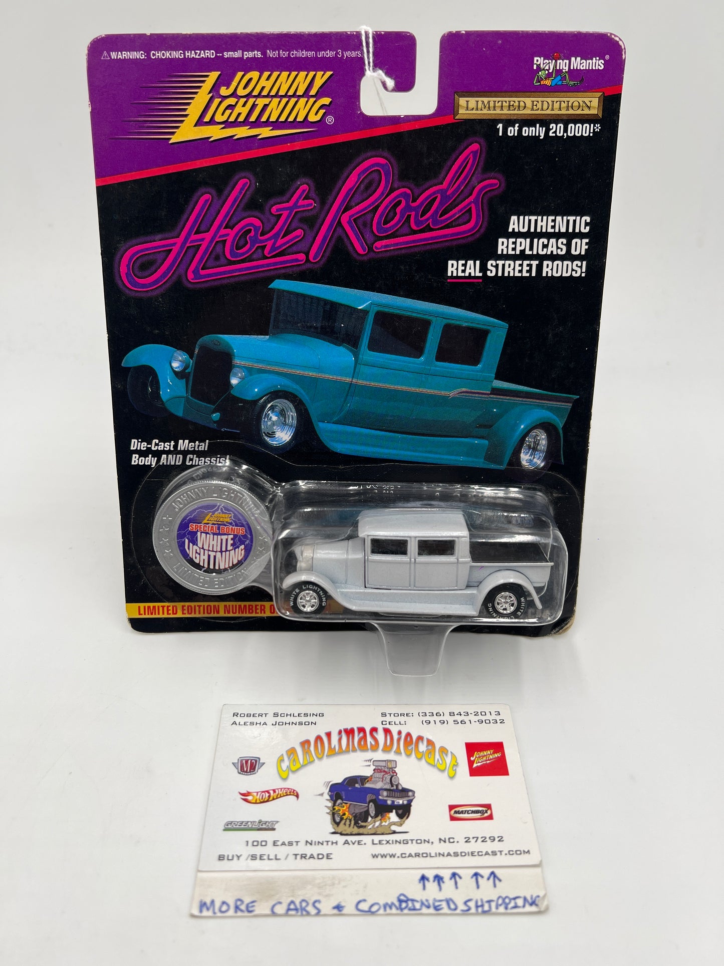 Johnny Lightning White Lightning Chase Hot Rods #296 1929 Crew Cab Ford White