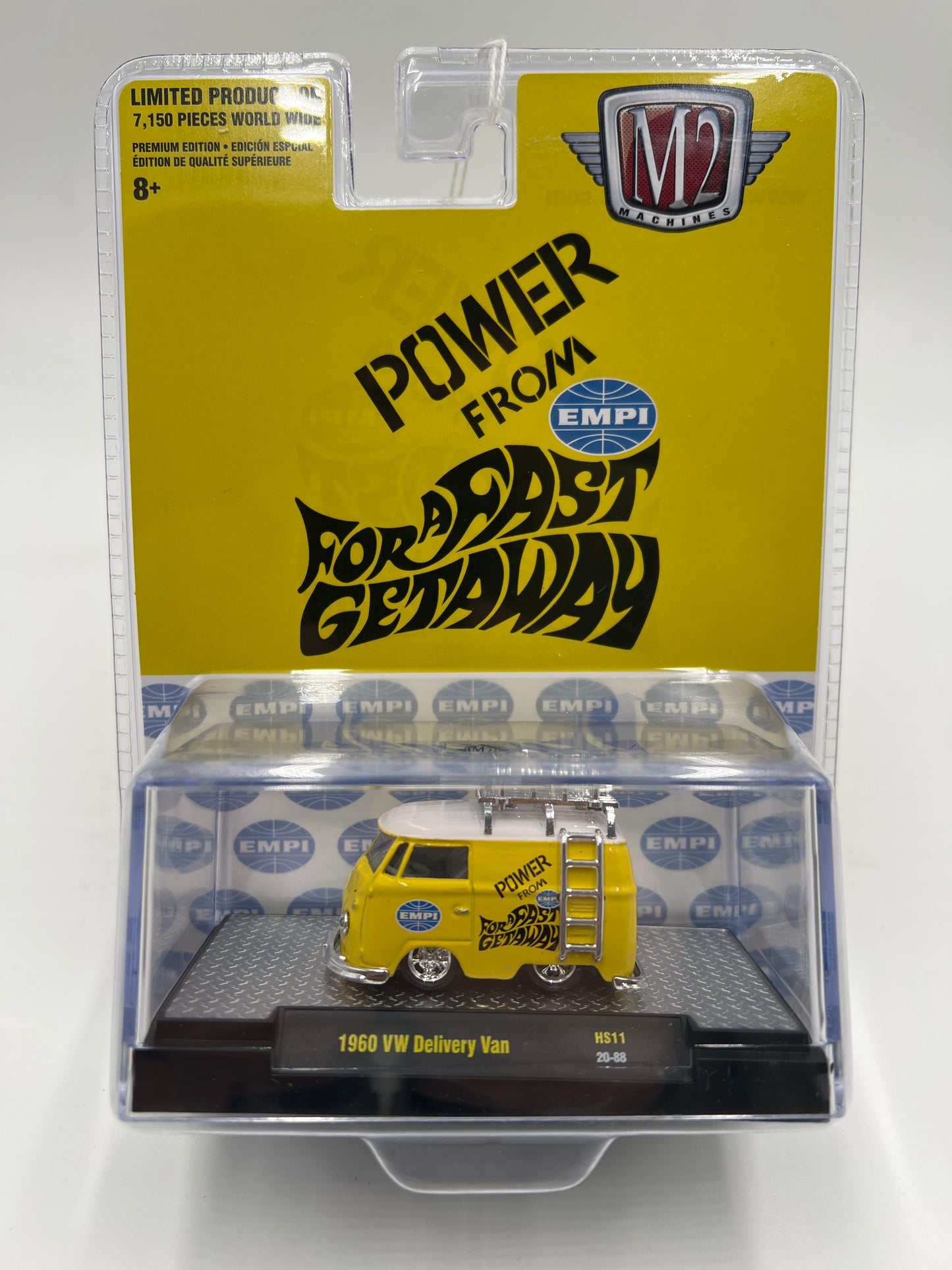 M2 Machines Power from Empi 1960 VW Delivery Van Yellow HS11 198D