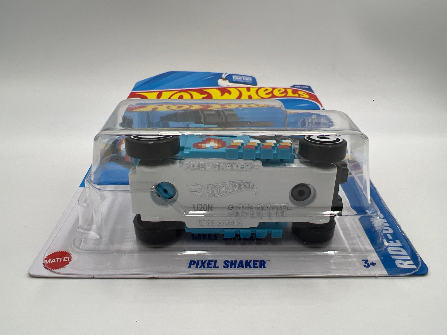 2025 Hot Wheels #138 M Case Ride-Ons Pixel Shaker Blue 116F