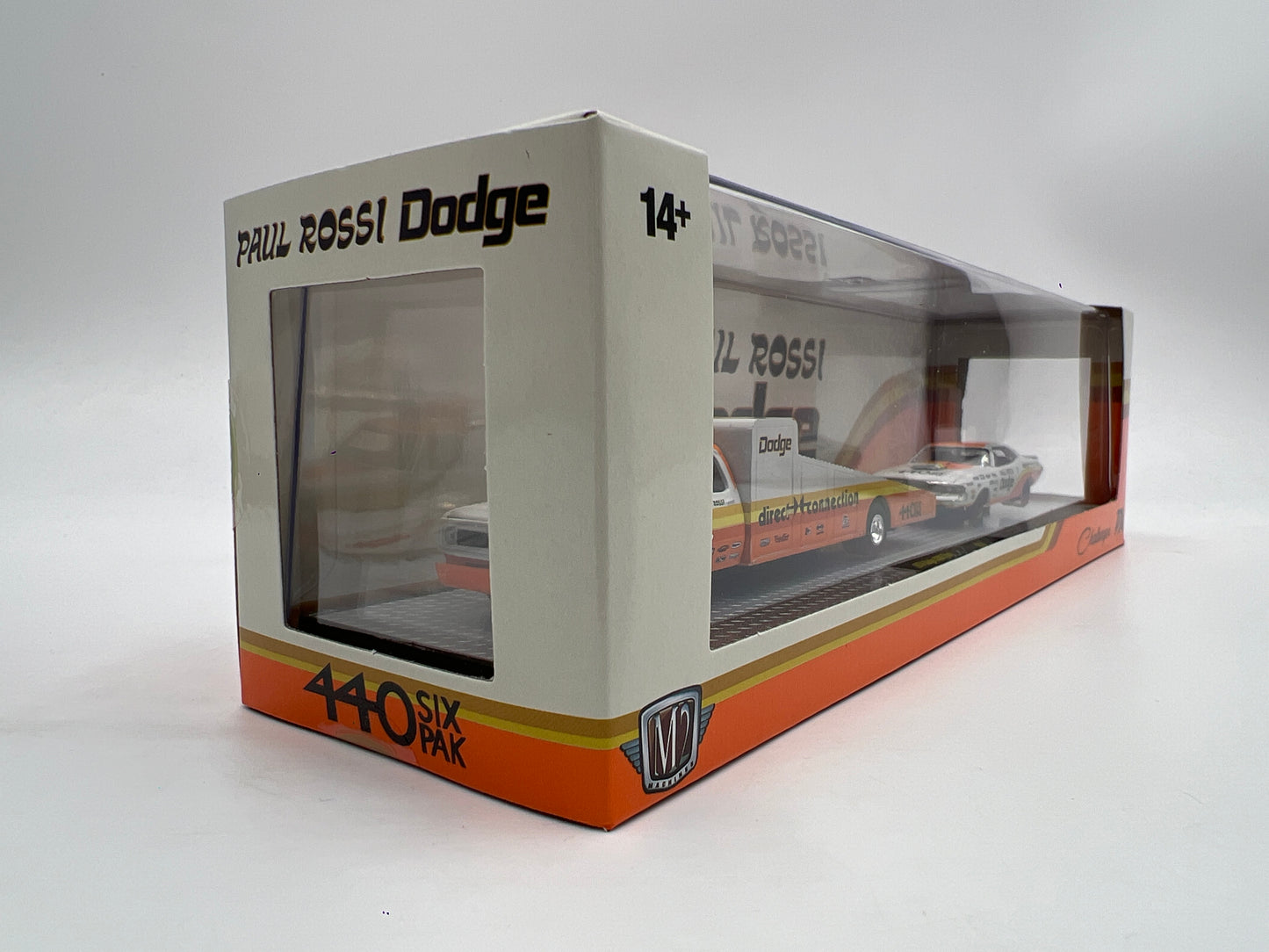 2025 M2 Machines Auto Haulers 1974 Dodge D300 Truck & 1970 Dodge Challenger T/A Paul Rossi S44