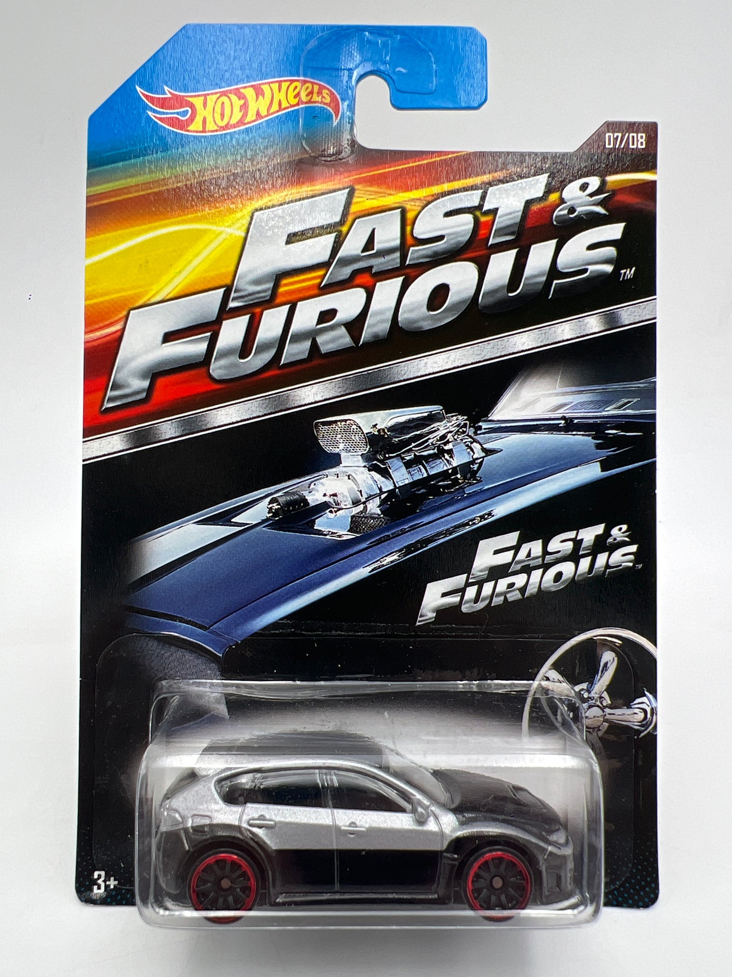 Hot Wheels Fast And Furious #7 Subaru WRX STI Black/Silver W/Protector