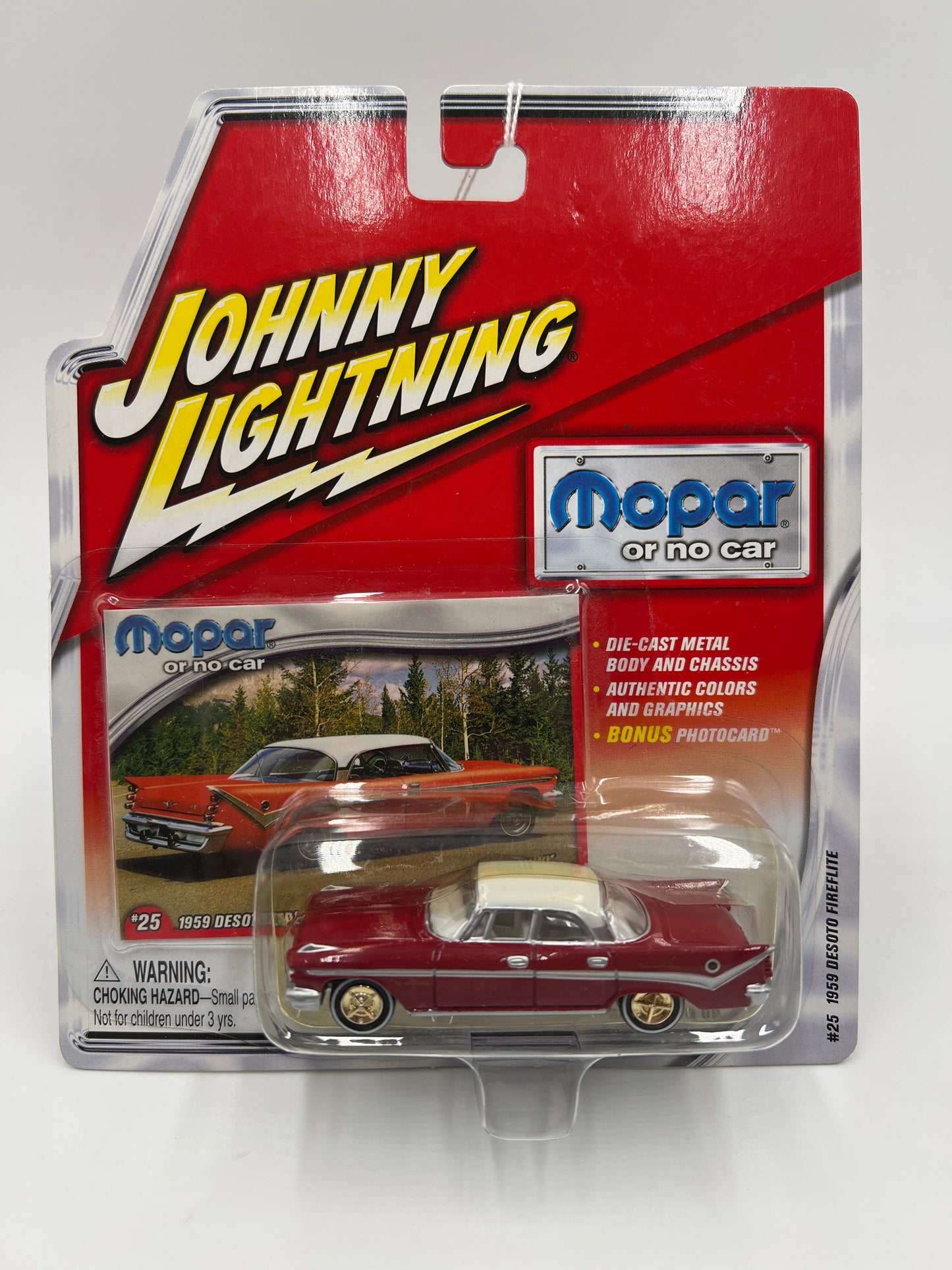 Johnny Lightning White Lightning Chase Mopar Or No Car #25 1959 DeSoto Fireflite Red