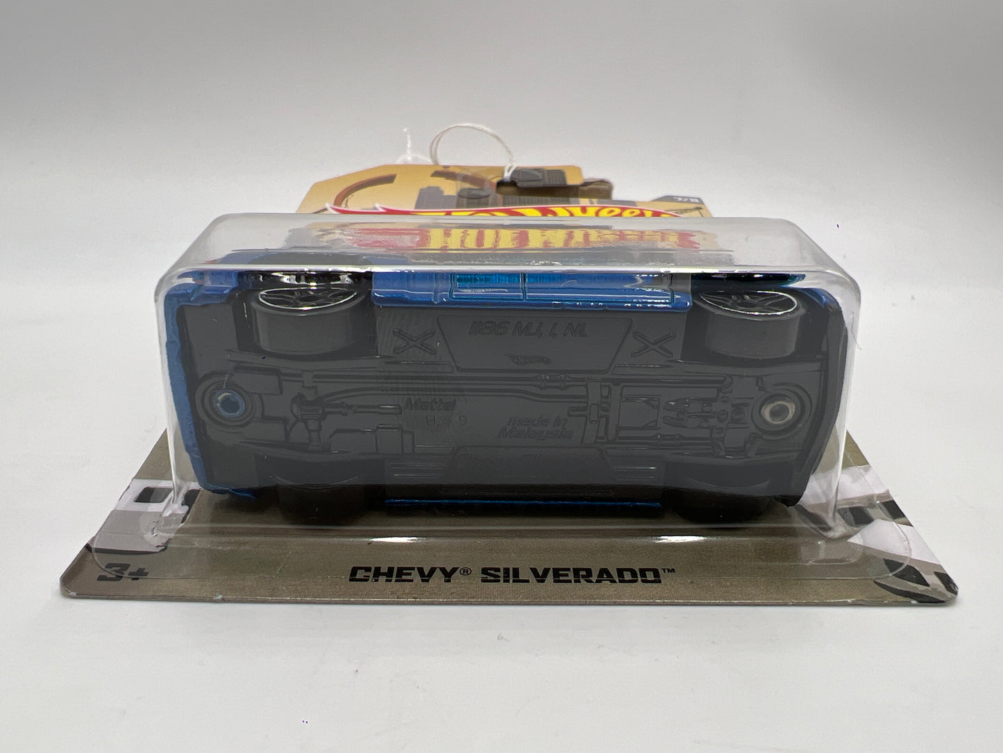 2016 Hot Wheels Walmart Exclusive Rad Trucks #7 Chevy Silverado Blue 161J