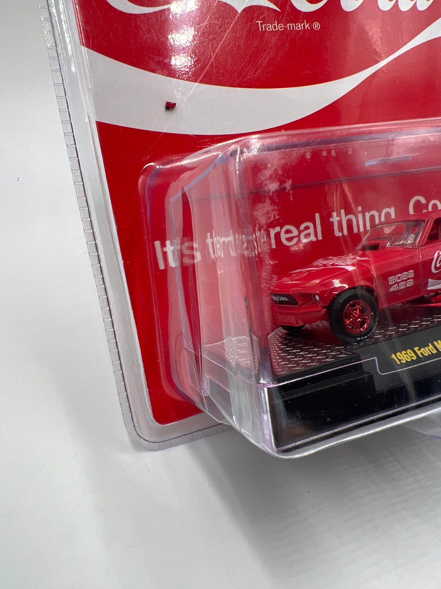 M2 Machines Coca Cola CHASE 1969 Ford Mustang Funny Car Red A30