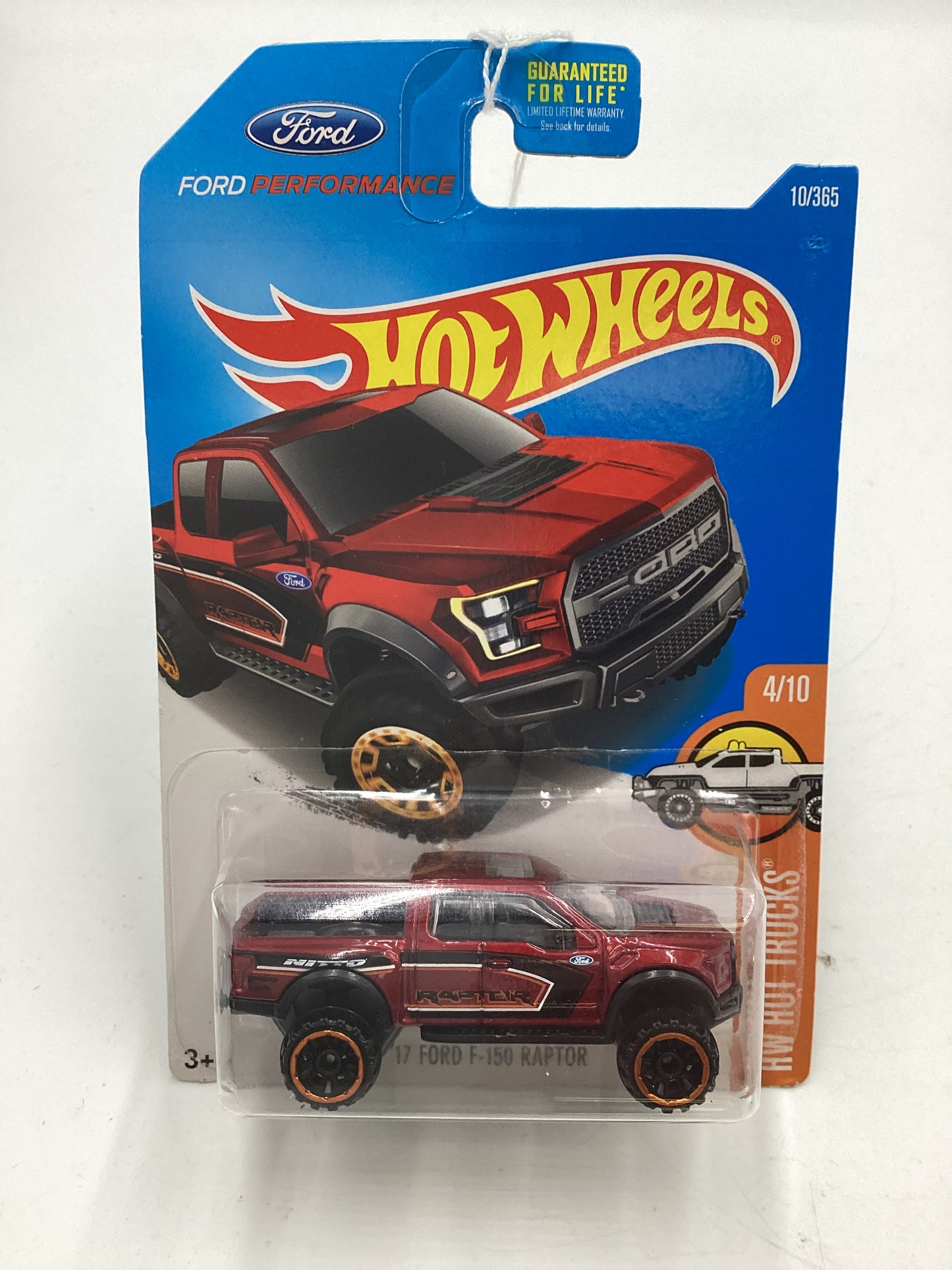 2017 Hot Wheels Hot Trucks #10 17 Ford F150 Raptor Red