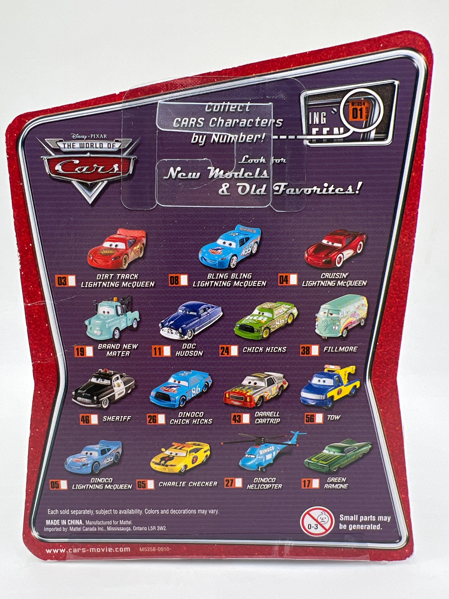 Disney Pixar The World Of Cars #65 Charlie Checker 142H