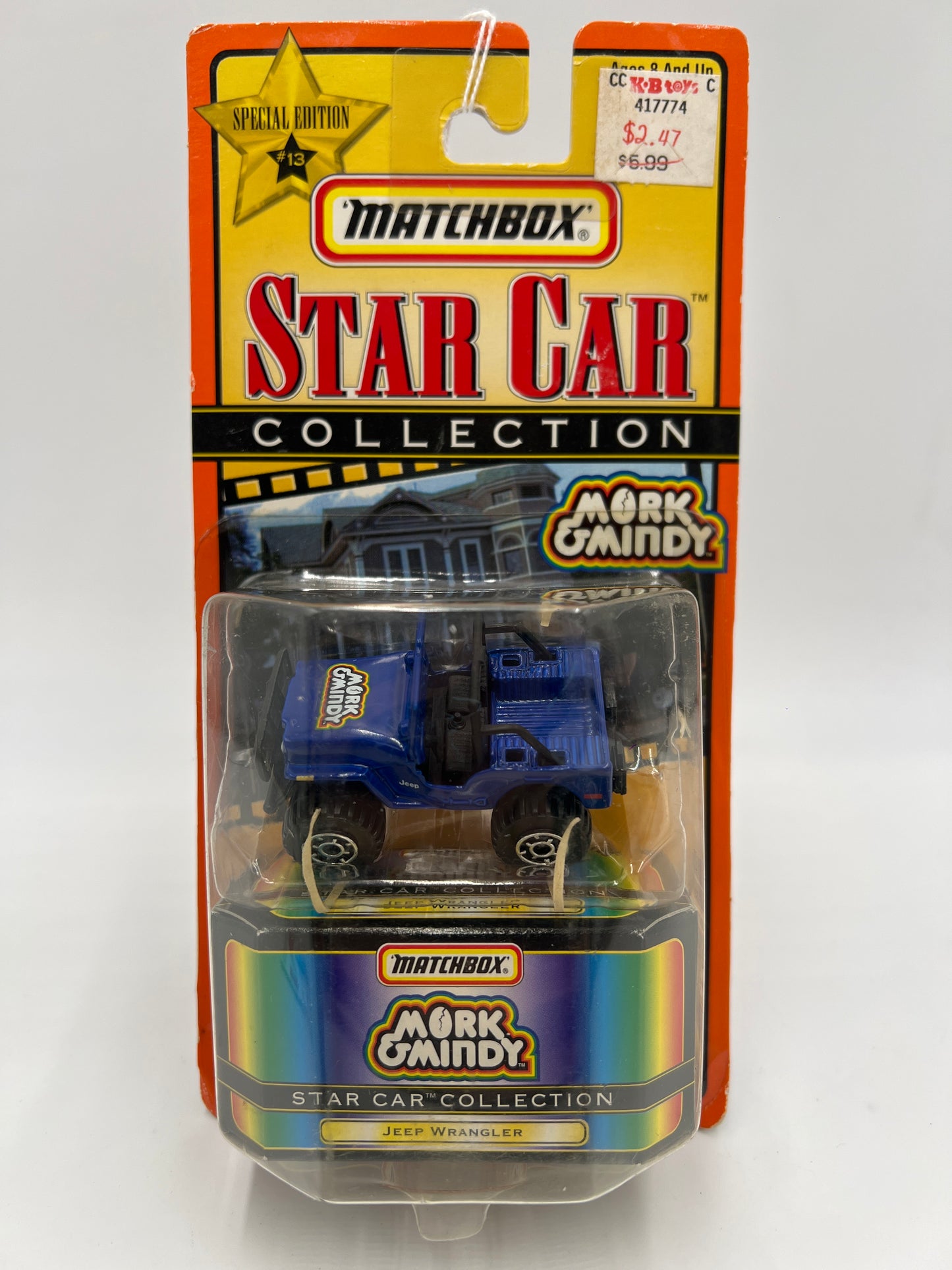 Matchbox Star Car Collection Mork & Mindy Jeep Wrangler