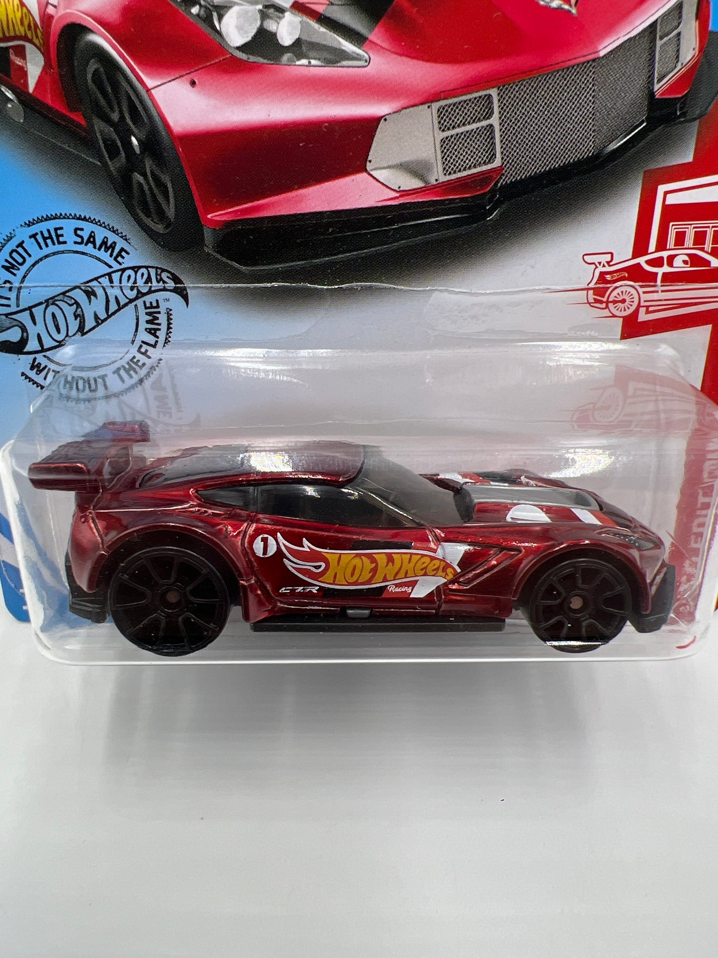2019 Hot Wheels Target Exclusive Red Edition #193 Corvette C7.R Spectraflame Red Variation W/Protector