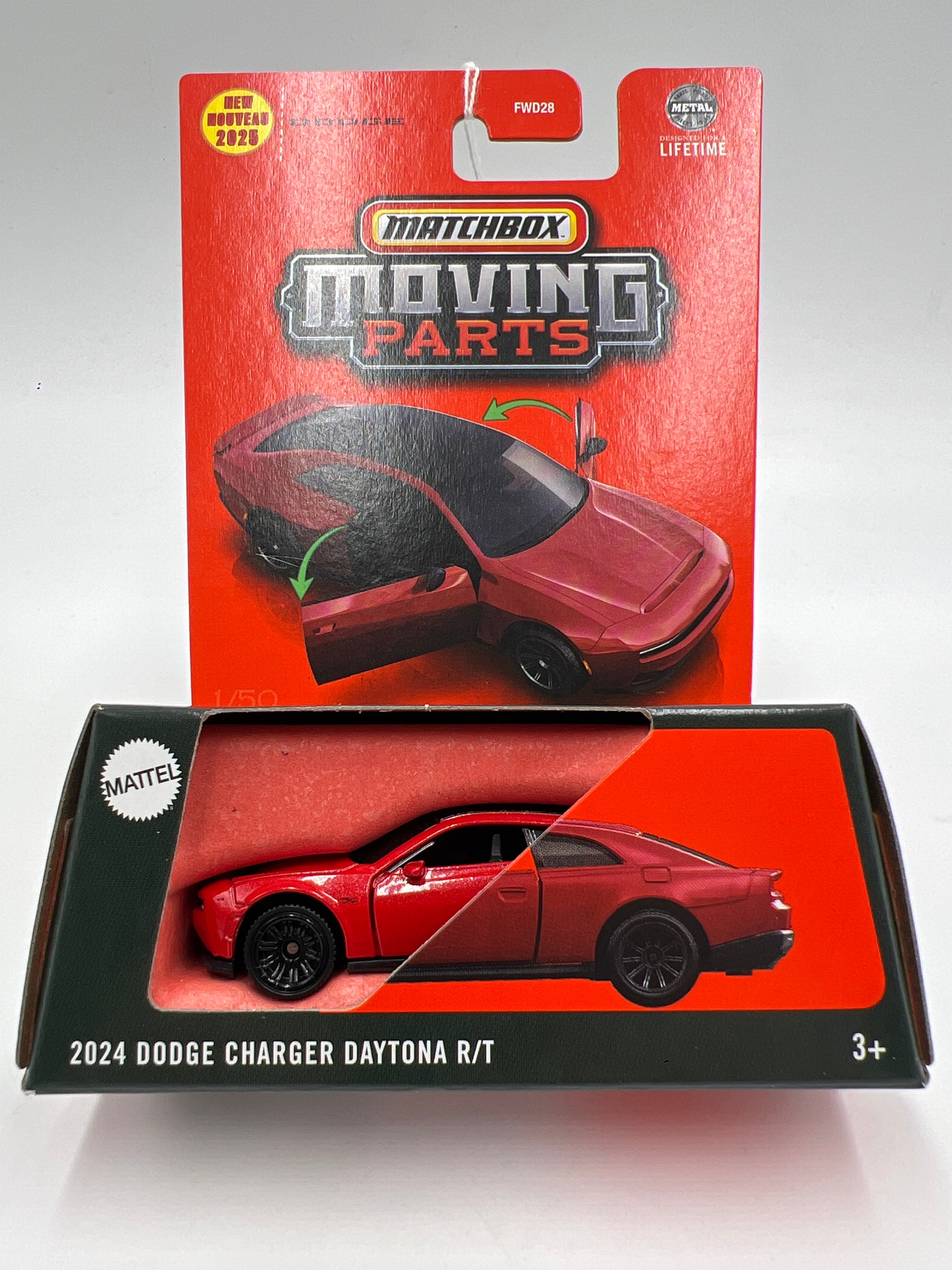 2025 Matchbox Moving Parts #1 2024 Dodge Charger Daytona R/T Red