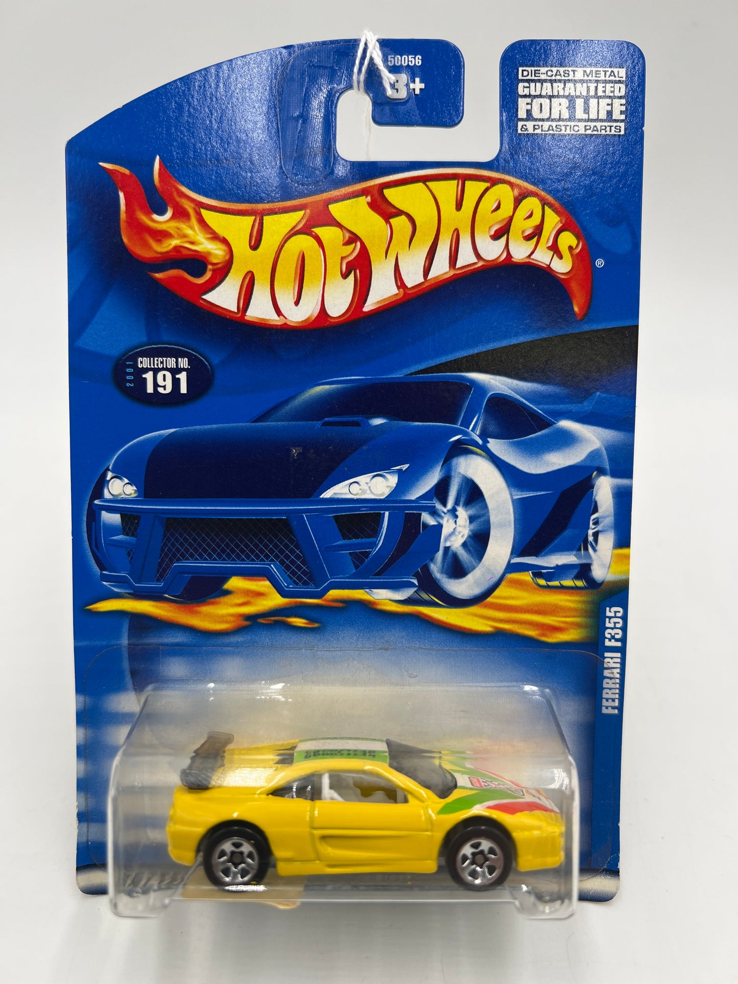 2001 Hot Wheels #191 Ferrari F355 Yellow 5SP Wheels