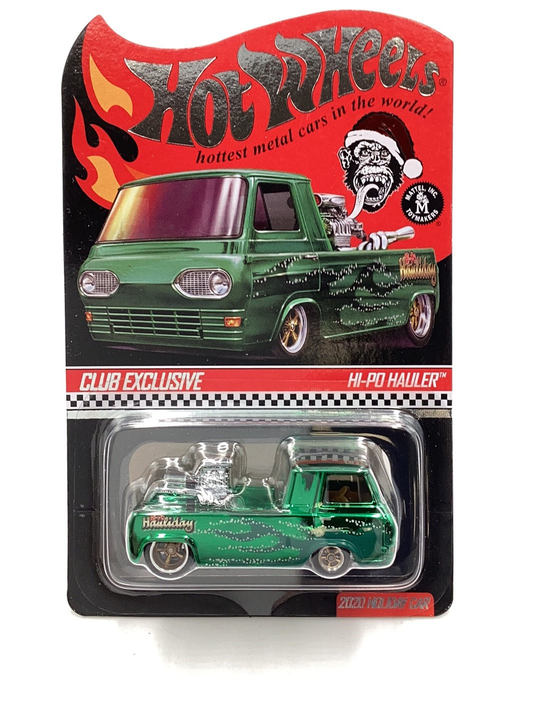 Hot Wheels  redline club RLC Hi-Po Hauler 2020 Holiday Car real riders 5650/20000 with protector