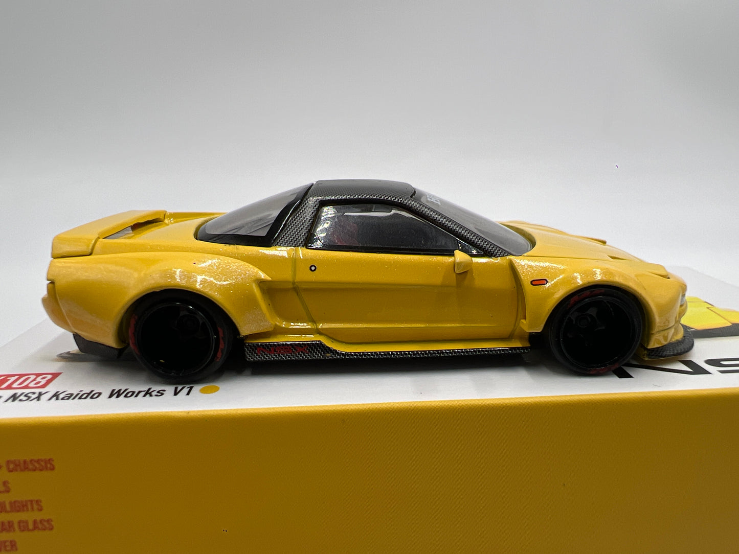 Mini GT Kaido House #108 Honda NSX Kaido Works V1 Yellow