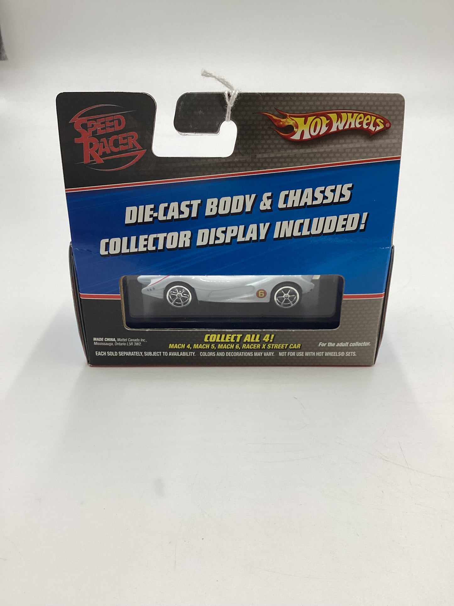 Hot Wheels Speed Racer Die-cast Mach 6 White VHTF