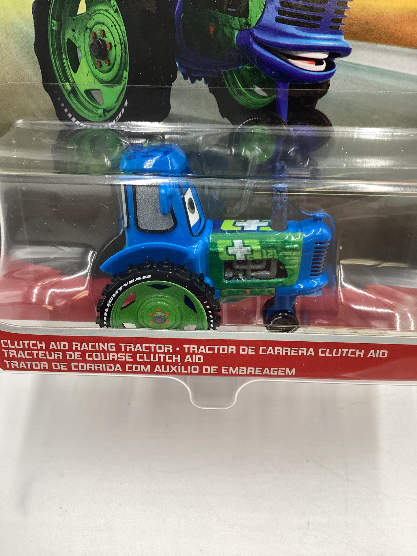 Disney Pixar Cars Cluth Aid Racing Tractor Blue/Green