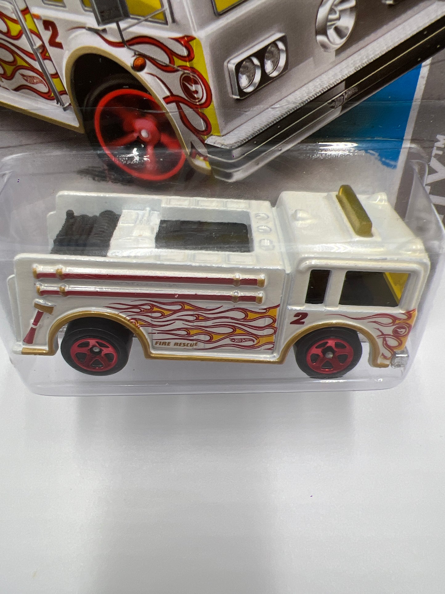2013 Hot Wheels Treasure Hunt #19 Fire Eater White