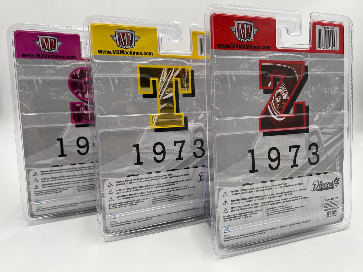 M2 Machines Diecastz 1973 Chevy Trucks Full Set Of 8 RZ02