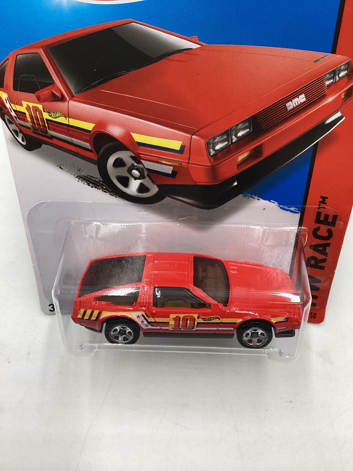 2015 Hot Wheels HW Race #184 DMC Delorean Red