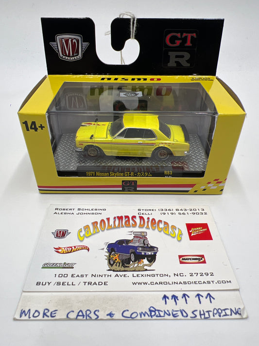 M2 Machines Nismo GTR 1971 Nissan Skyline GT-R Yellow R83
