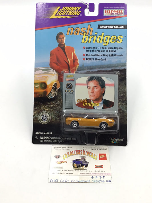 Johnny Lightning Hollywood on wheels Nash Bridges 1971 Hemi Cuda OO1