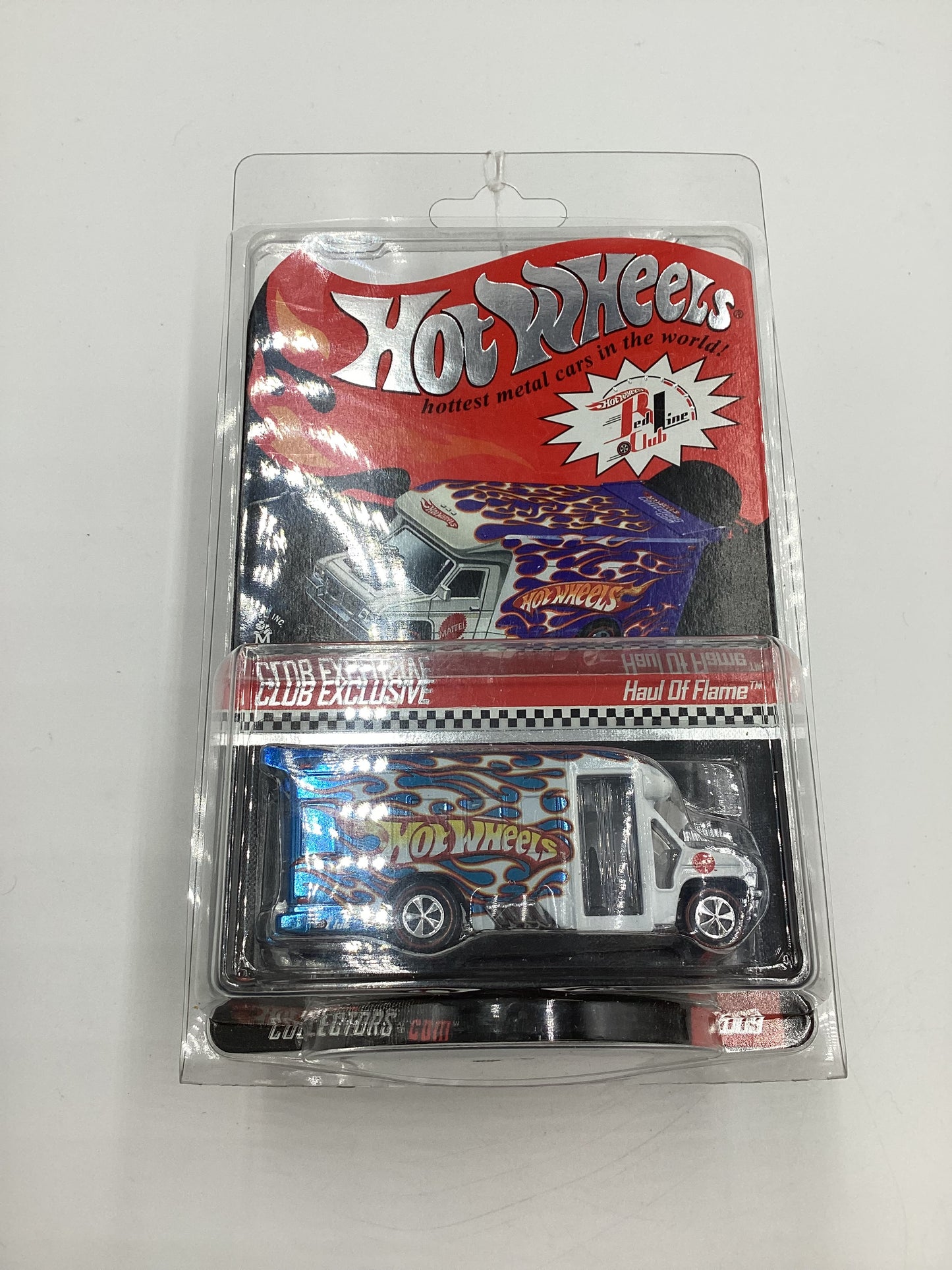 2009 Hot Wheels RLC Club Exclusive #2955/3500 Haul of Flame Blue/White with protector