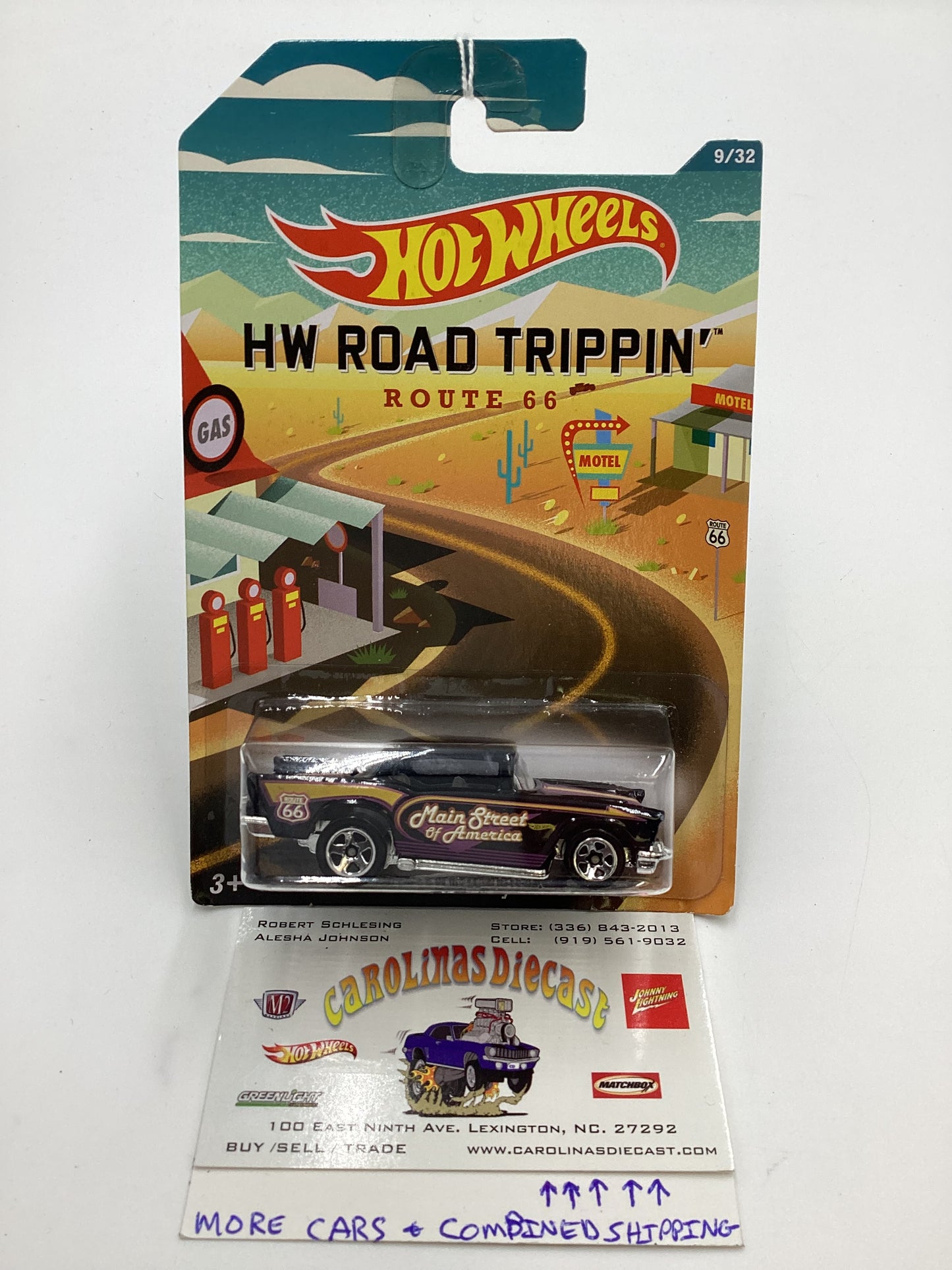 HW Road Trippin #9 57 Chevy Black 159D