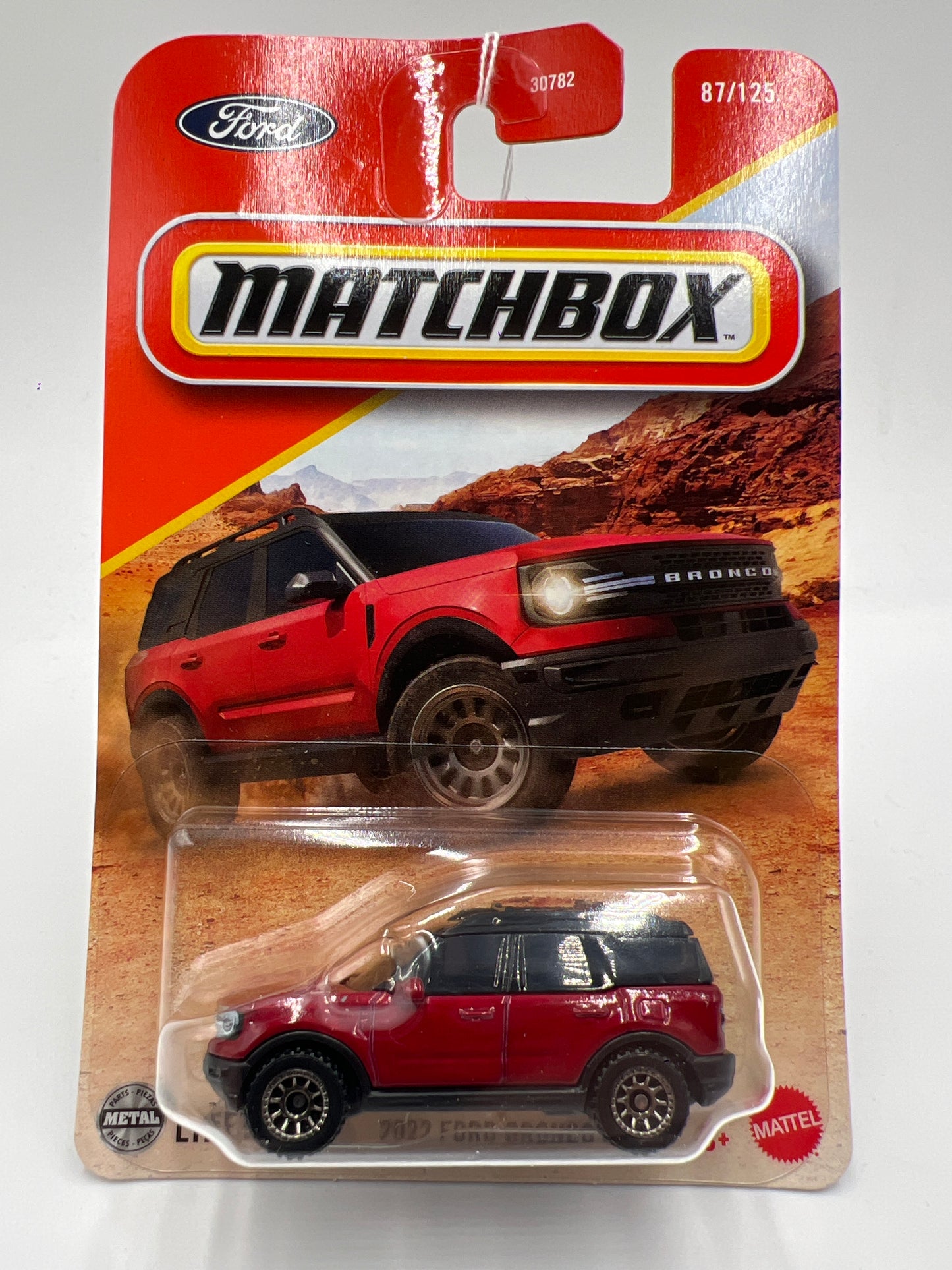 2025 Matchbox #87 2022 Ford Bronco Sport Red 215D