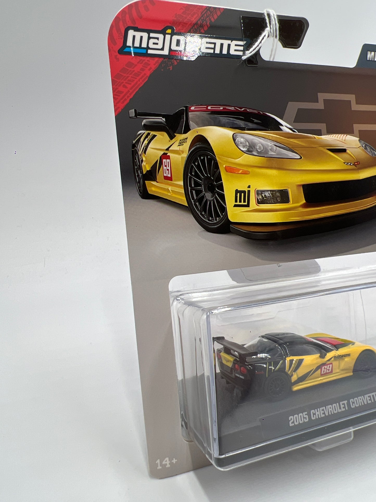 2025 Majorette Metal Collection Series 2005 Chevrolet Corvette C6R Yellow/Black SR