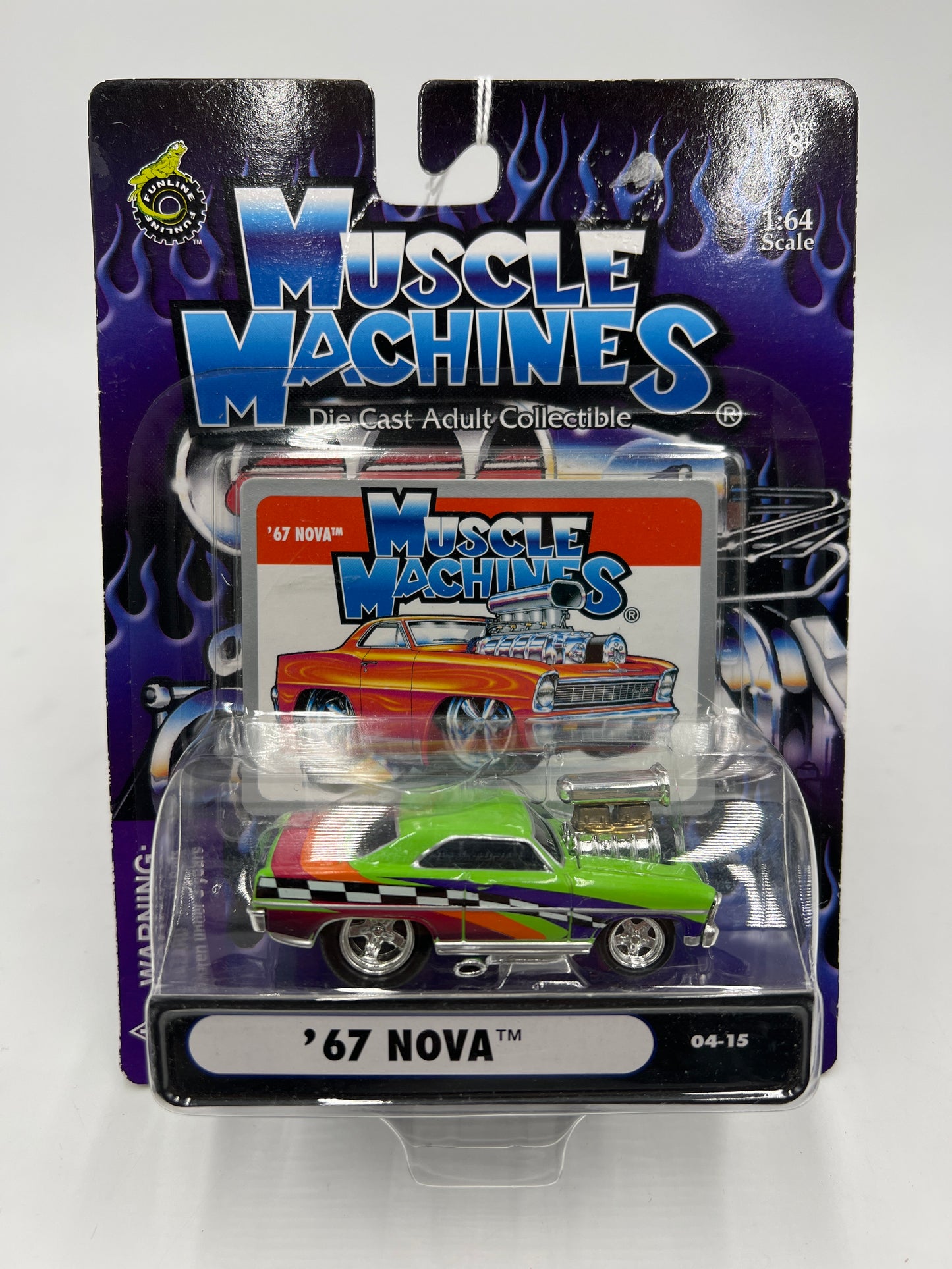 Muscle Machines 67 Nova Green 04-15 222E