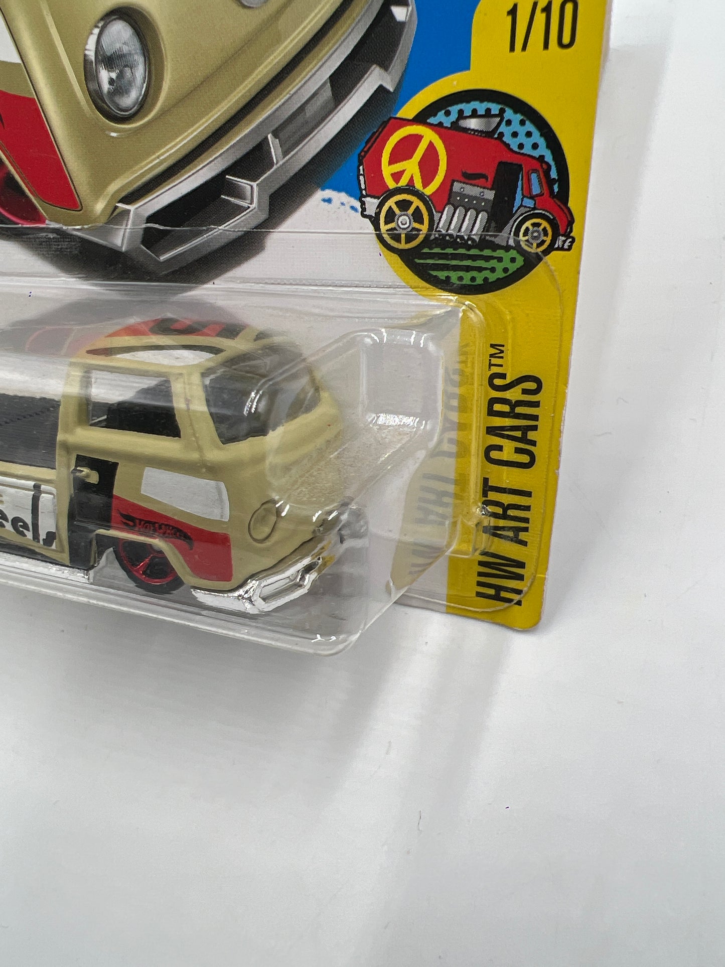 2017 Hot Wheels Art Cars #201 Volkswagen T2 Pickup Tan 96A