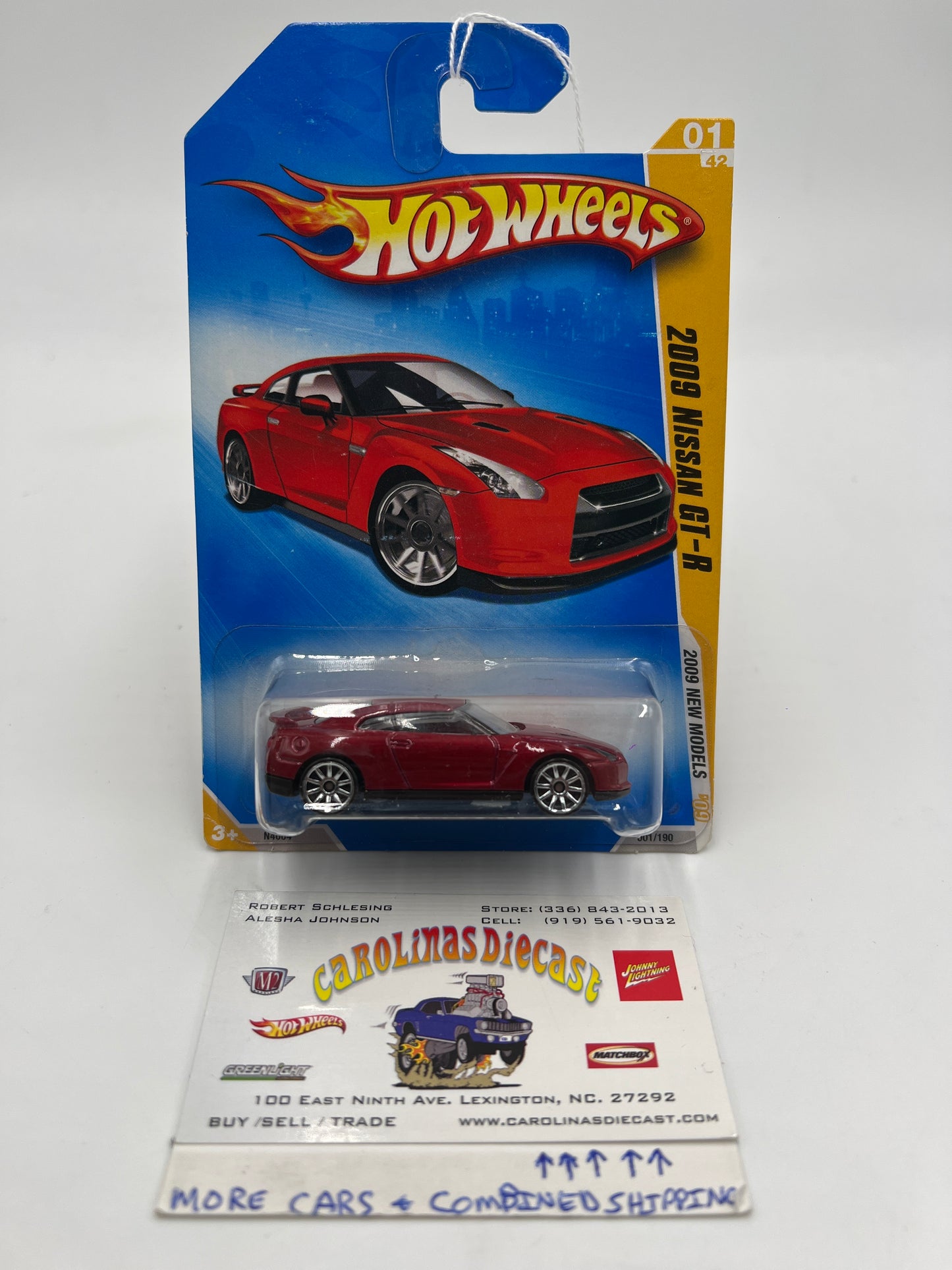 2009 Hot Wheels New Models #1 2009 Nissan GT-R Red 83B