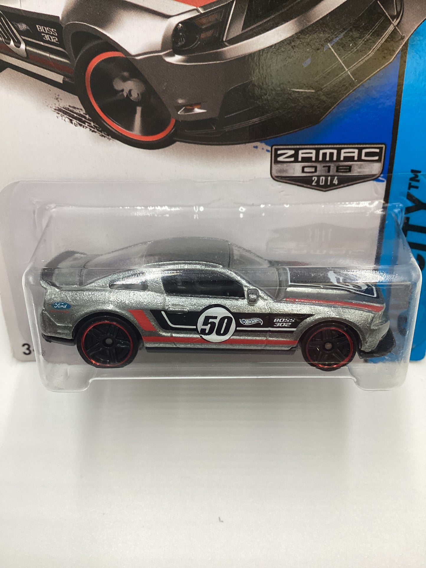 2014 Hot Wheels Zamac 018 #91 12 Ford Mustang Boss 302 Laguna Seca