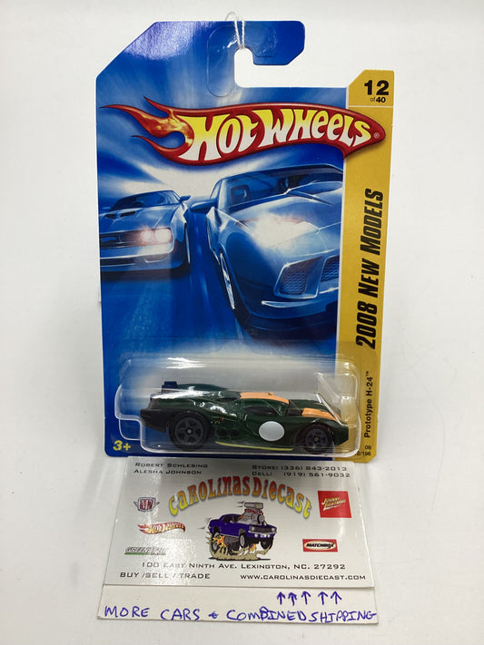 2008 Hot Wheels New Models #12 Prototype H-24 Green AA4