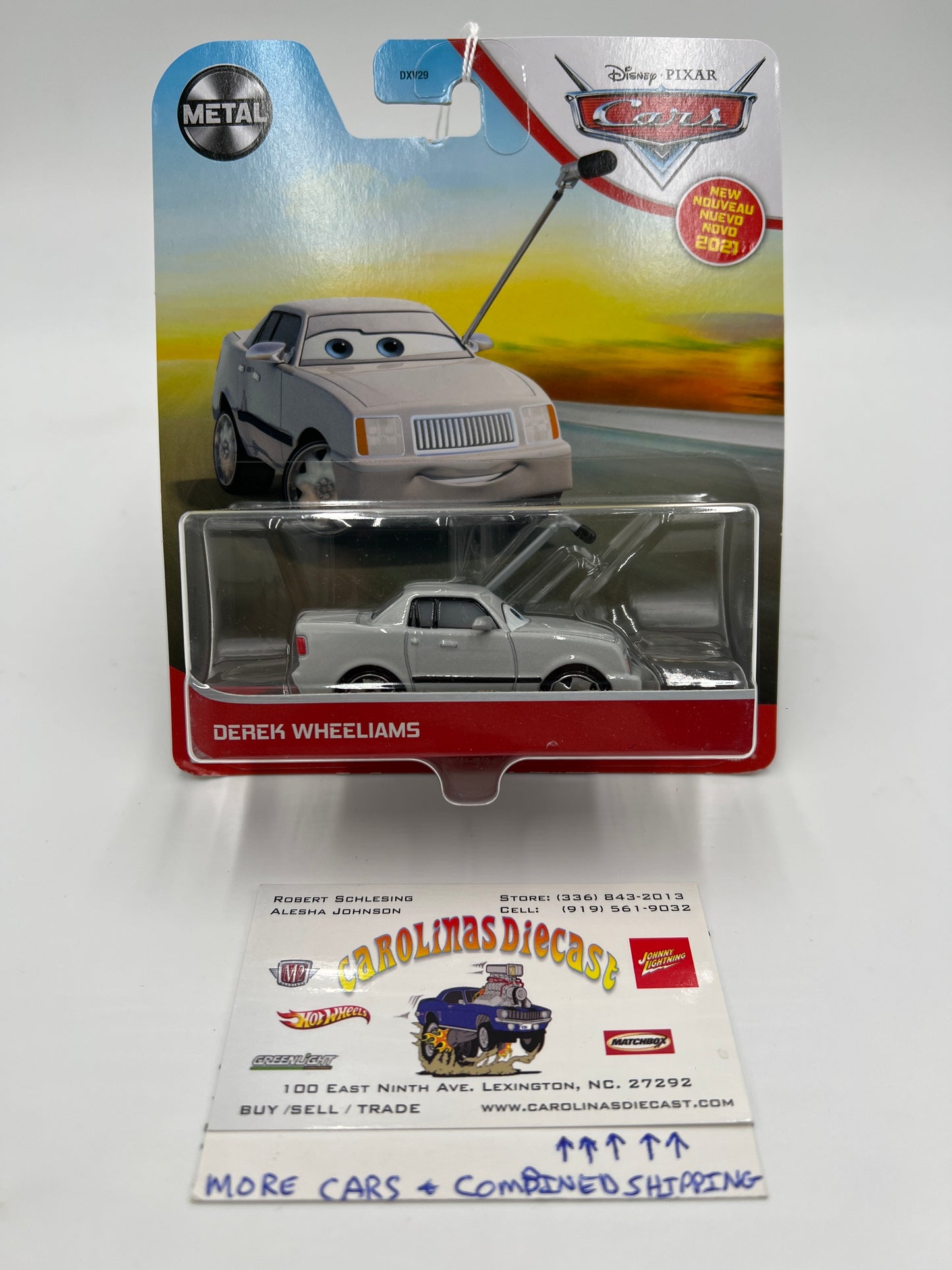 Disney Pixar Cars Metal Series Derek Wheeliams Silver 138H