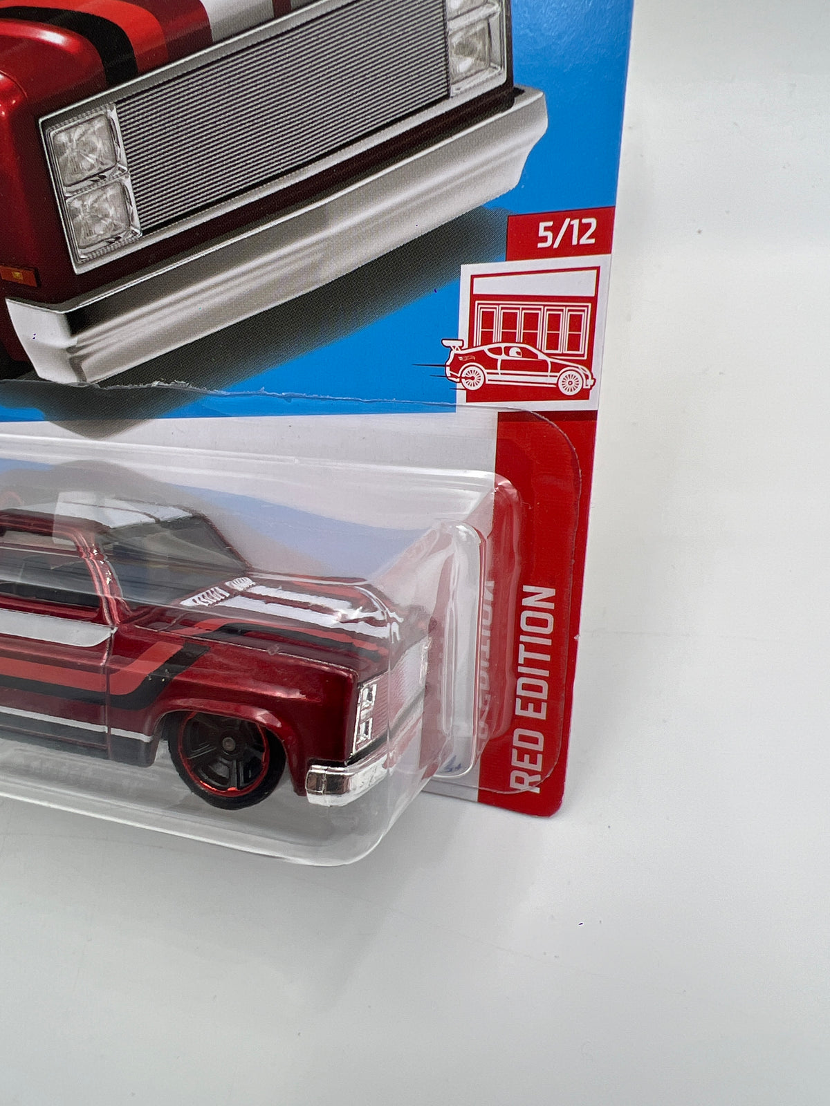 Hot Wheels Target Exclusive Red Edition #114 83 Chevy Silverado Red W/Protector