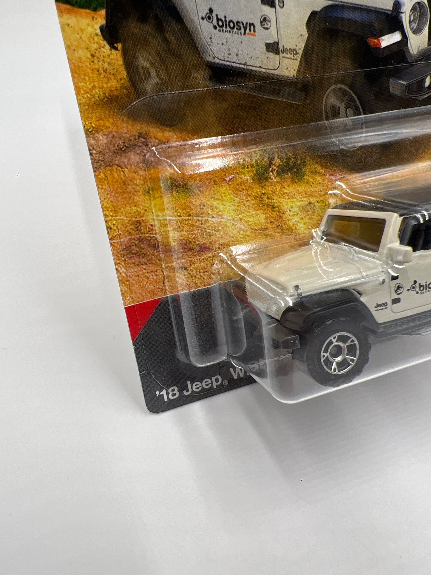 2025 Matchbox Jurassic World Rebirth 18 Jeep Wrangler White 161D