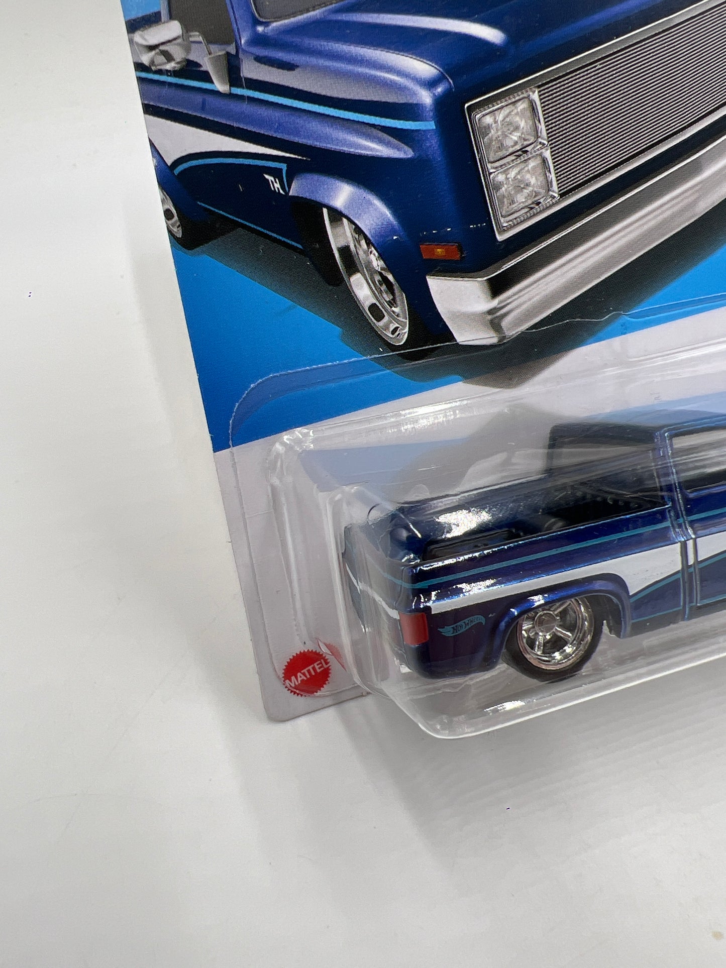 2024 Hot Wheels Super Treasure Hunt #249 83 Chevy Silverado Blue W/Protector