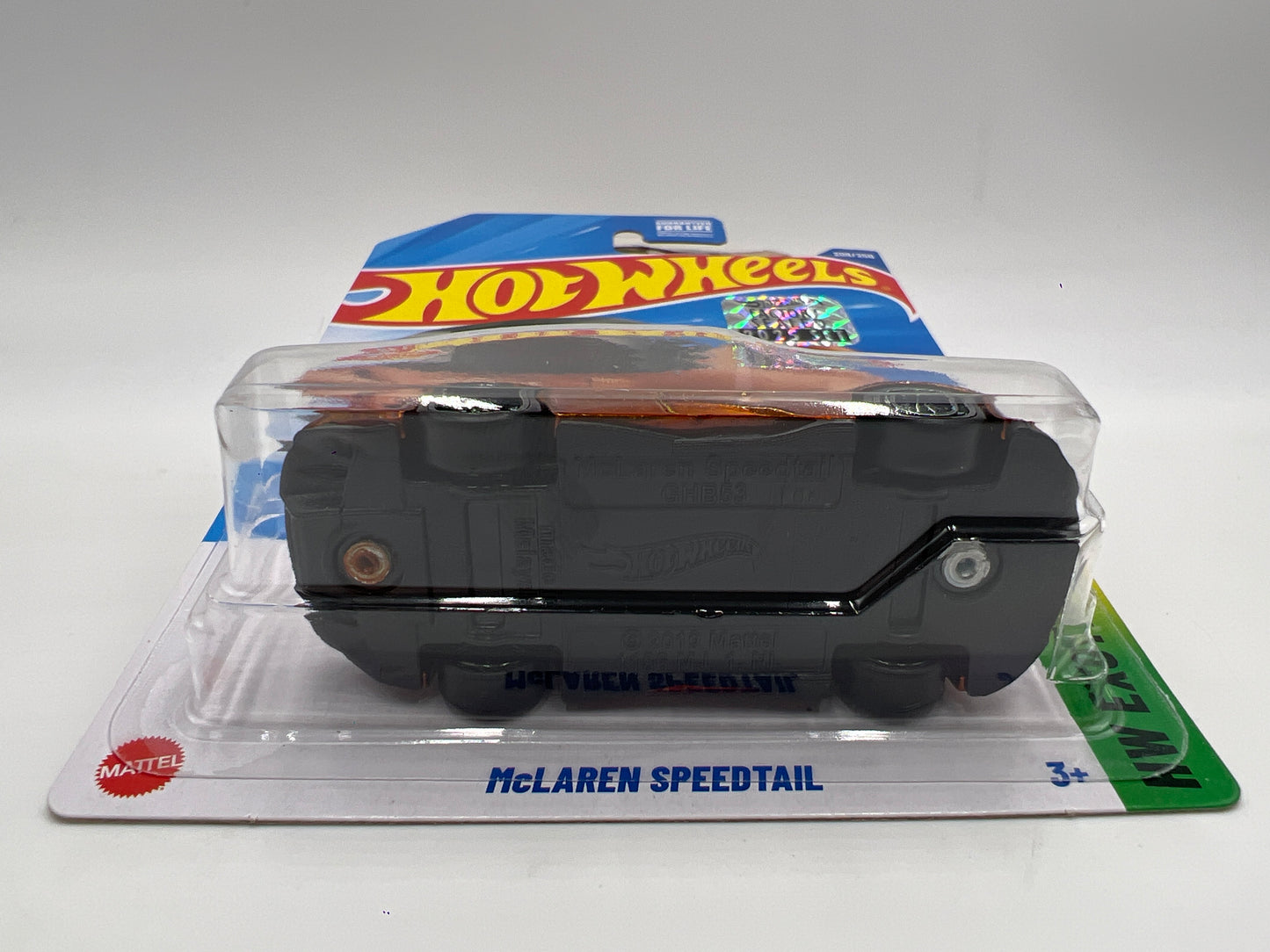 2025 Hot Wheels Factory Sealed Super Treasure Hunt #209 McLaren Speedtail Orange W/Protector Cracked Blister