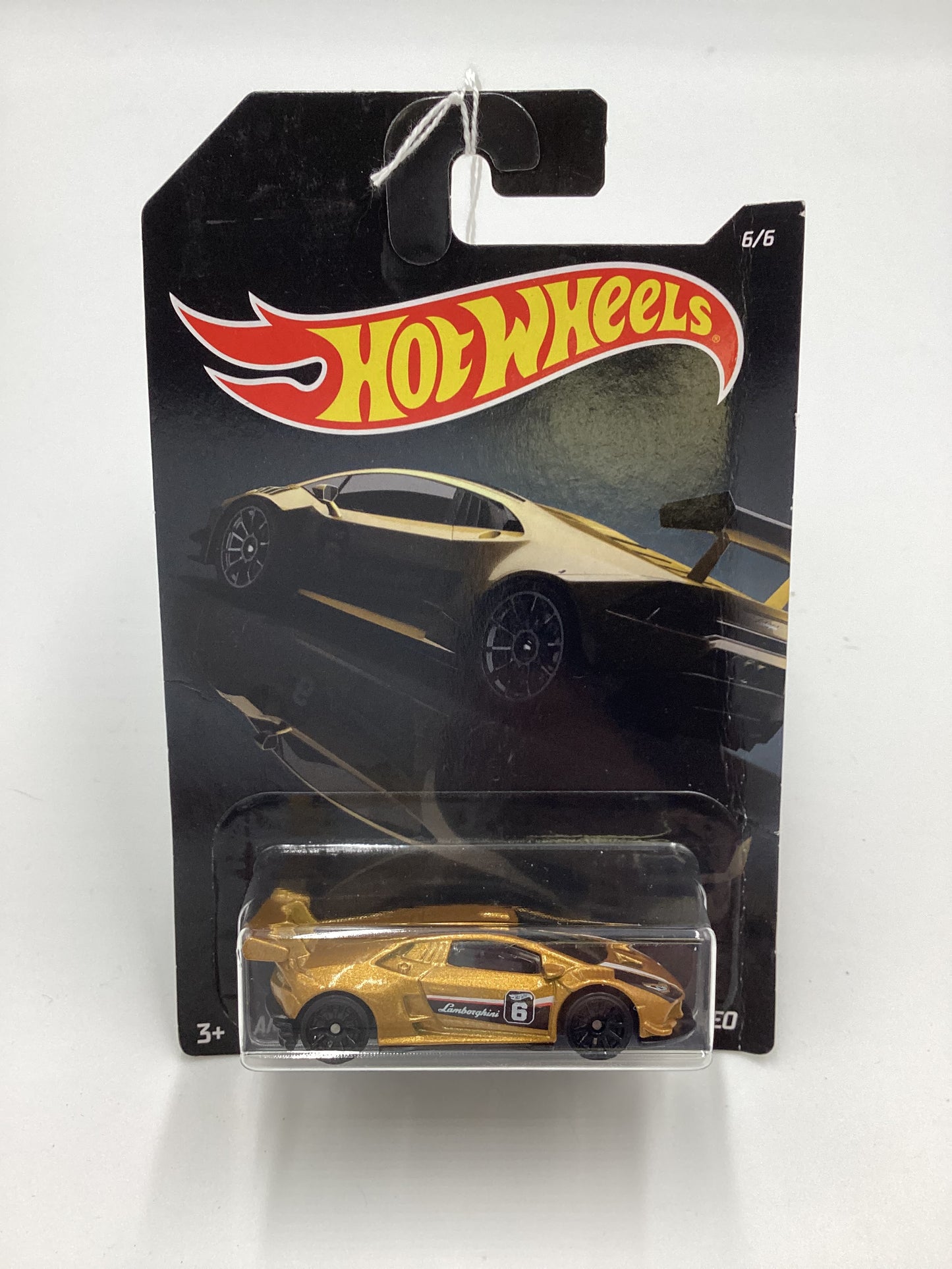 2019 Hot Wheels Exotics Series #6 Lamborghini Huracan LP 620-2 Super Trofeo *Bad Card* 156H