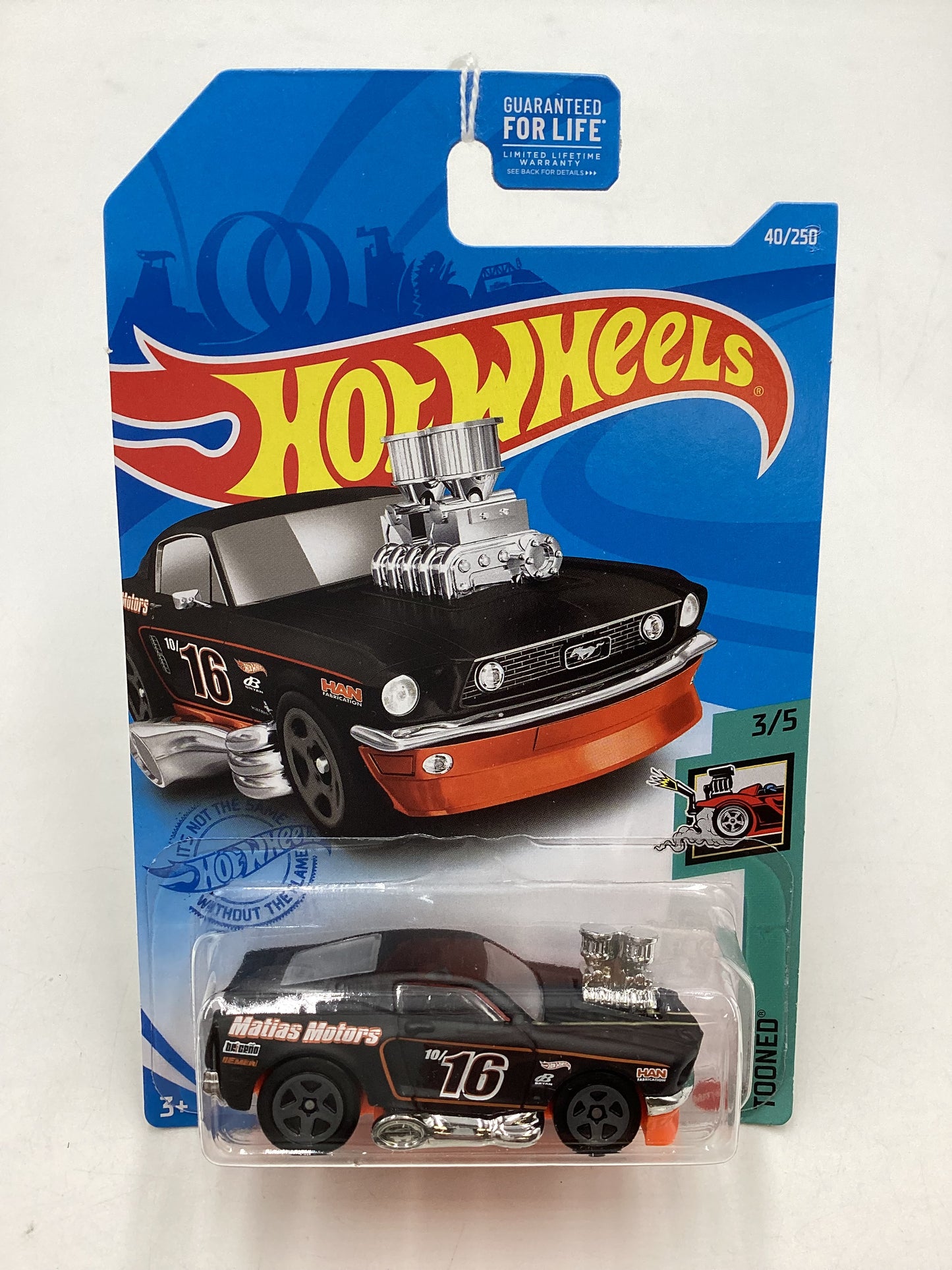 2021 Hot Wheels #40 68 Mustang Black Smoked Window 35C