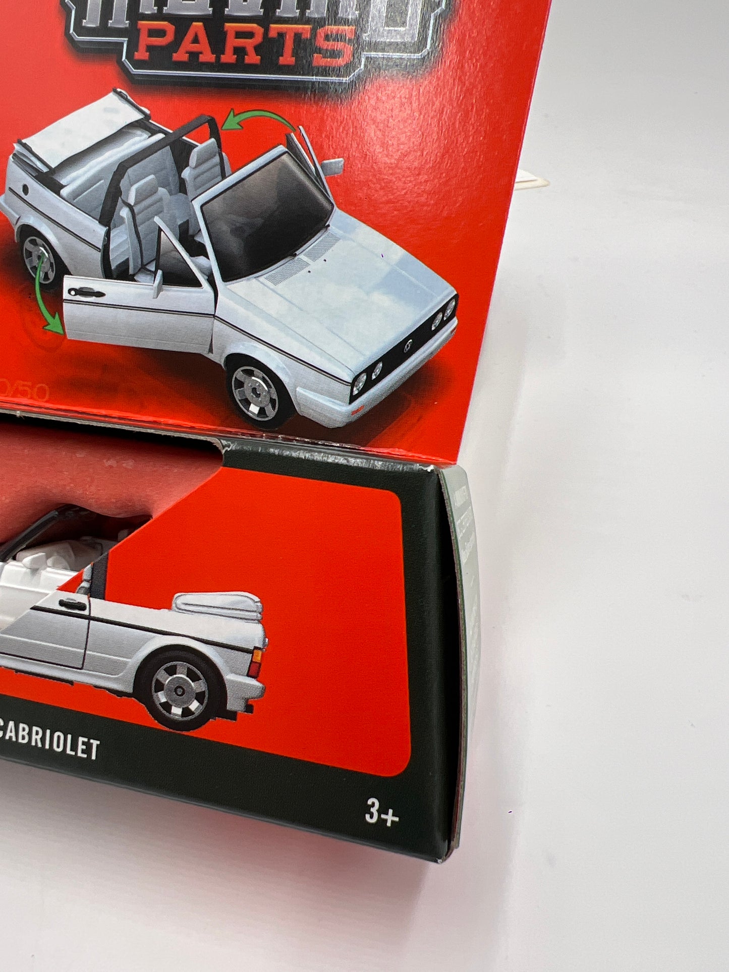2025 Matchbox Moving Parts #30 1987 Volkswagen Golf MK 1 Cabriolet White 168C