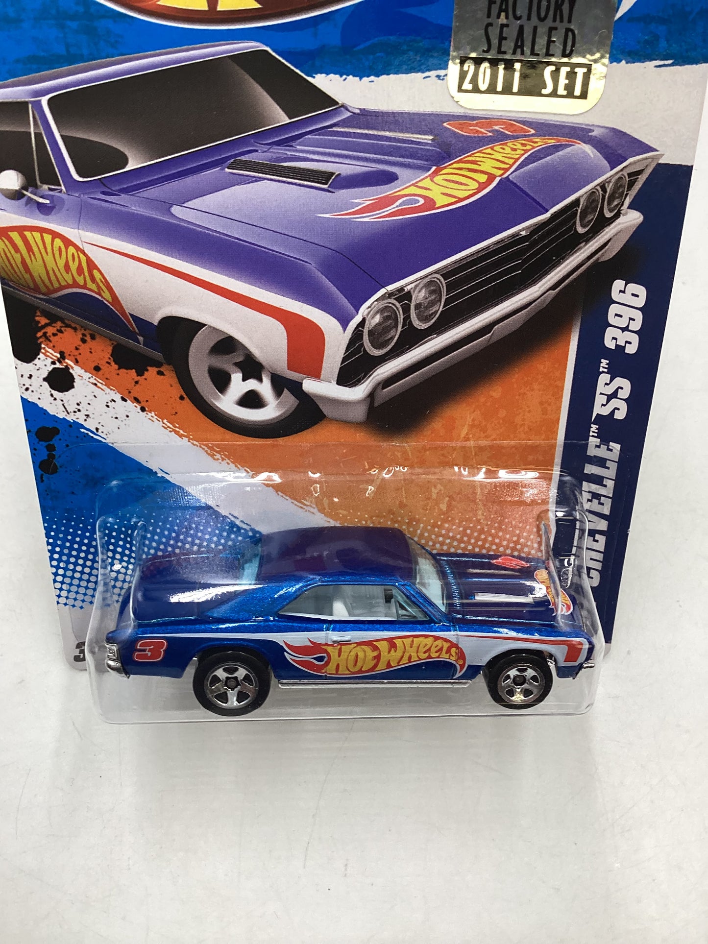 2011 Hot wheels #151 67 Chevelle SS 396 Blue Factory Sealed 13A