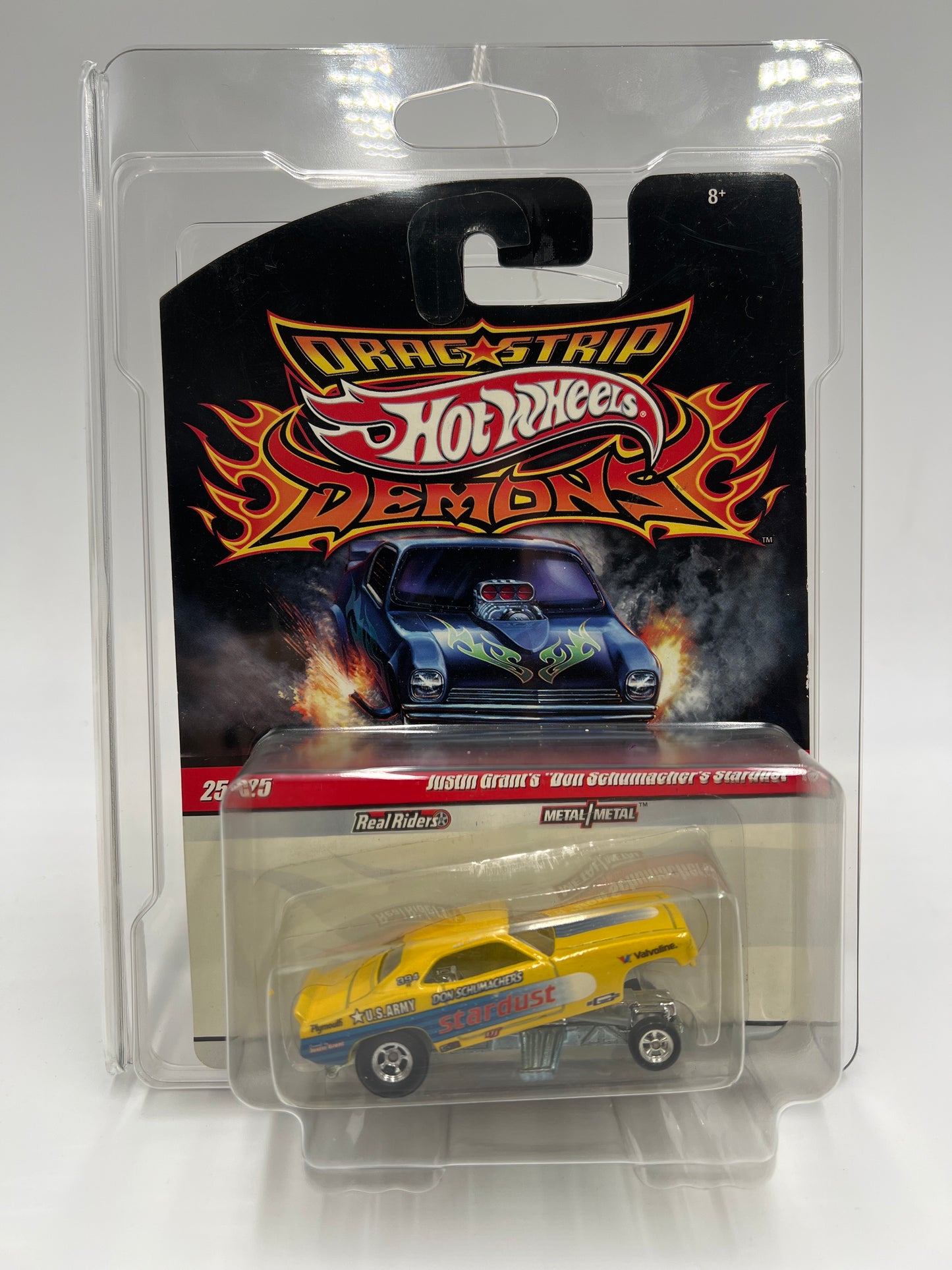 Hot Wheels Drag Strip Demons #25 Justin Grants Don Schumachers Stardust W/Protector