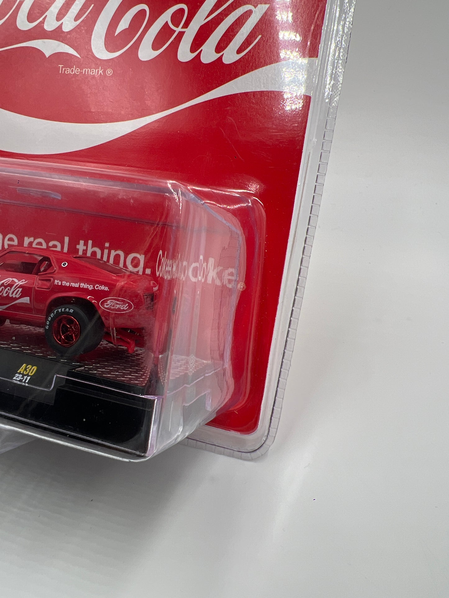 M2 Machines Coca Cola CHASE 1969 Ford Mustang Funny Car Red A30