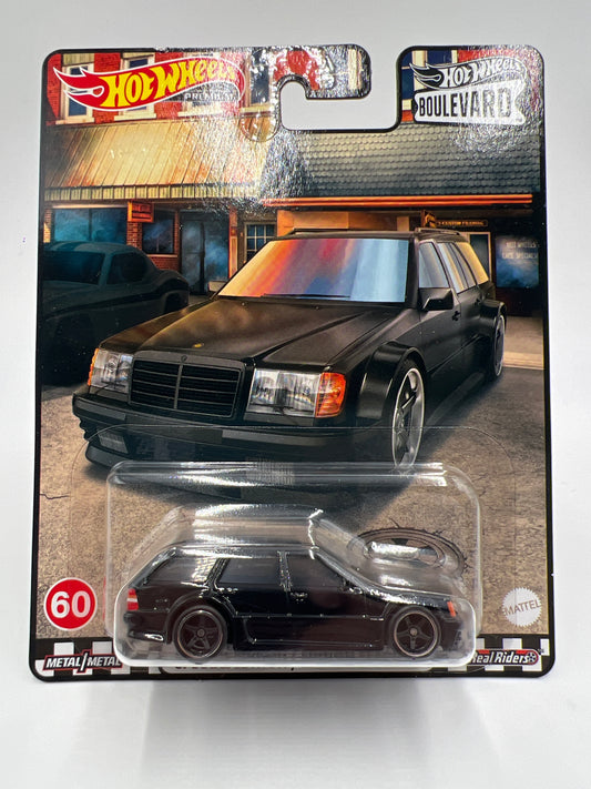 Hot Wheels Premium Boulevard #60 Mercedes-Benz AMG E 36 Estate Special Edition Black W/Protector
