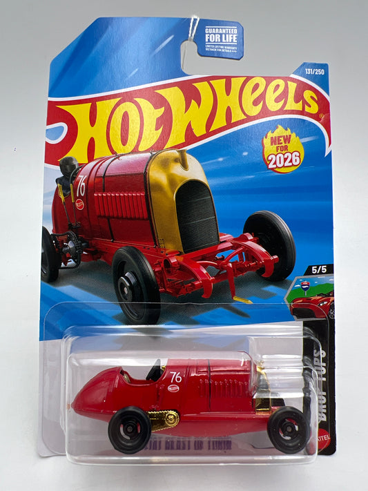 2026 Hot Wheels H Case #131 Fiat Beast Of Turin Red 113C