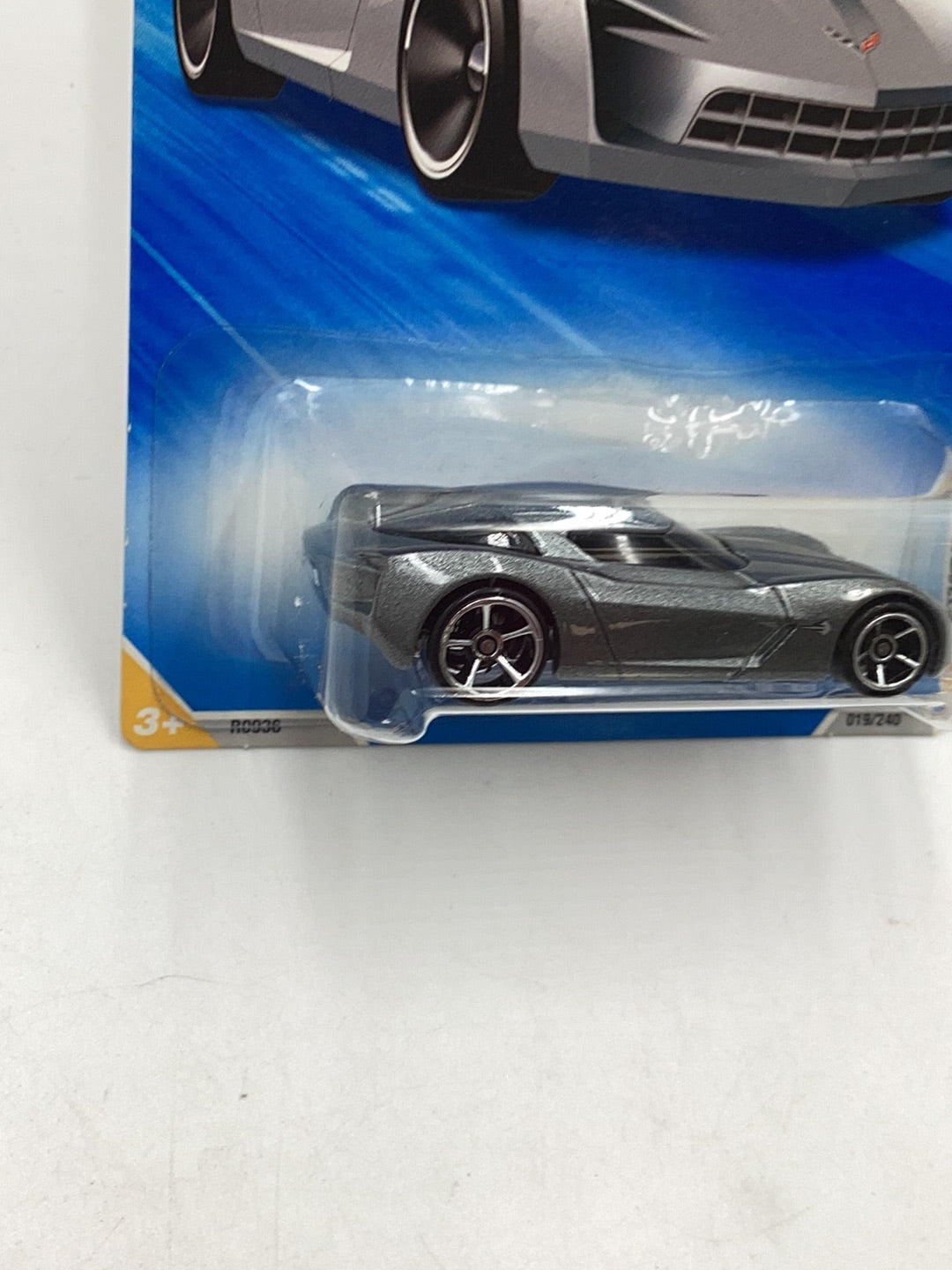 2010 Hot Wheels #19 09 Corvette stingray concept Dark Charcoal 17C