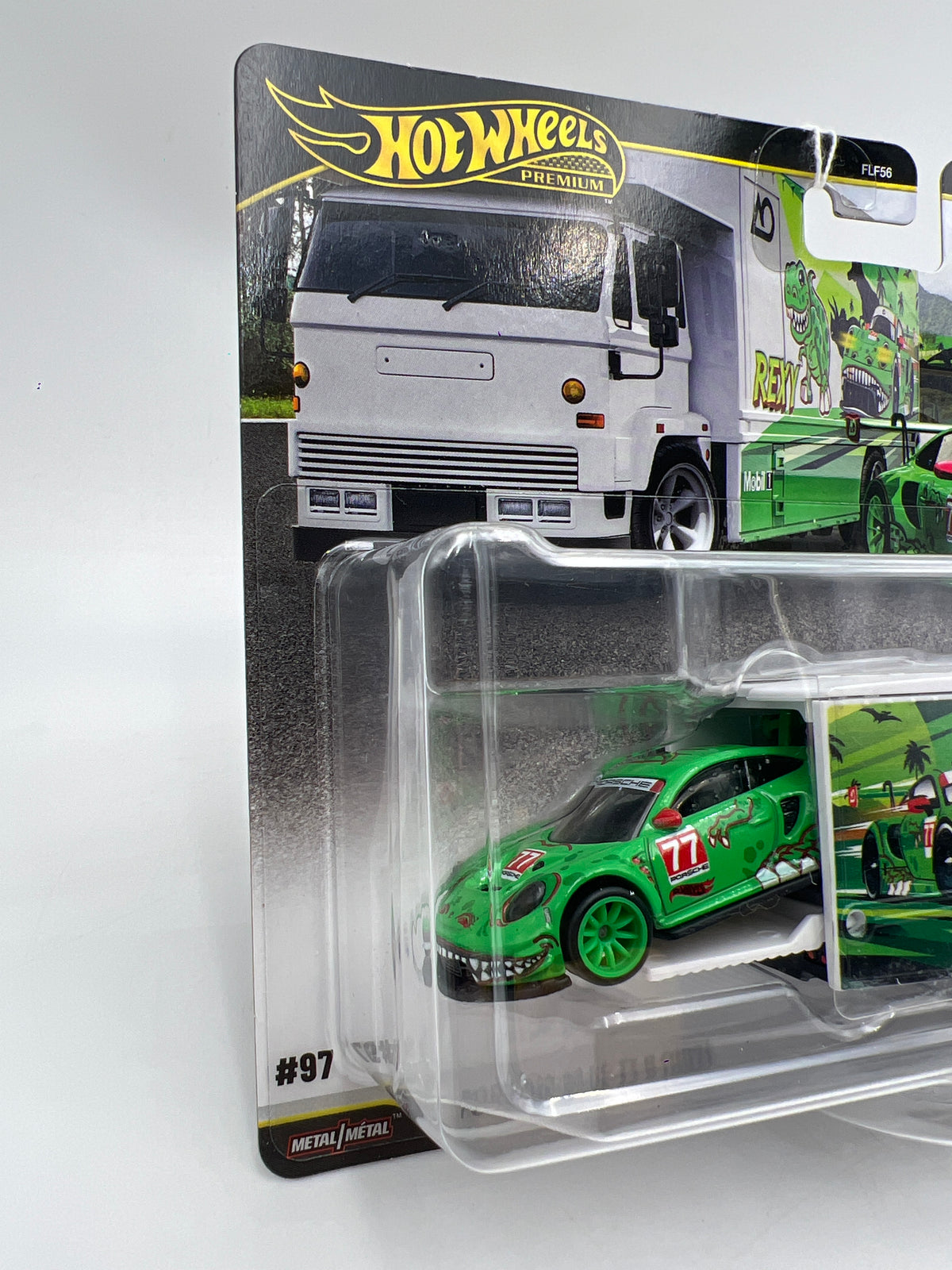 2026 Hot Wheels Team Transport #97 AO Racing Rexy Porsche 911 GT3 R 992 & Fleet Flyer