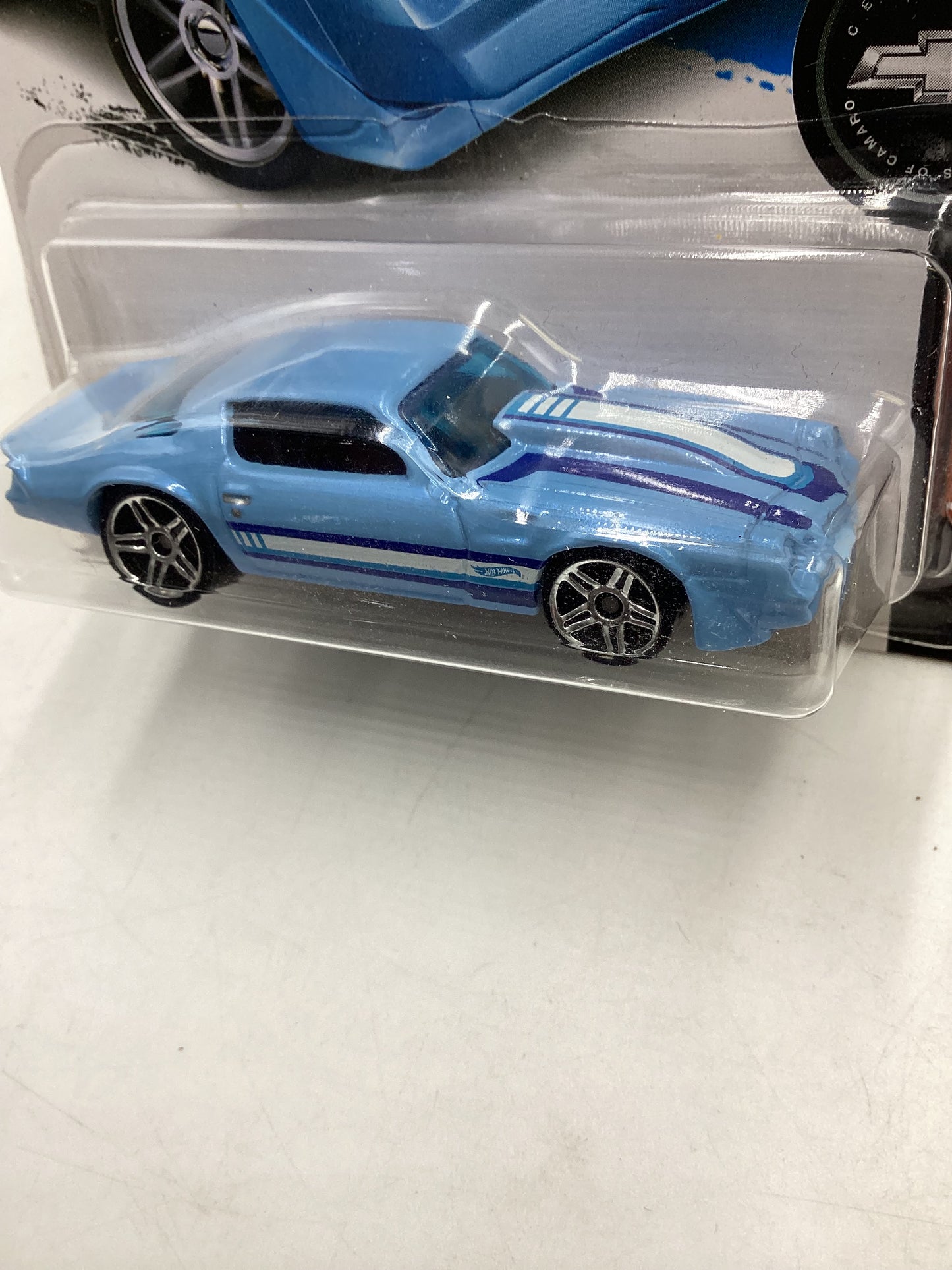 2017 Hot wheels #250 Light Blue 81 Camaro 14H