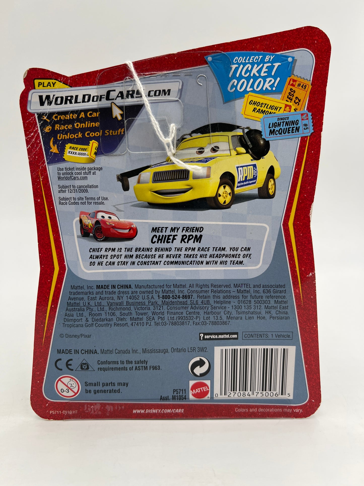 Disney Pixar The World Of Cars Race O Rama #108 Mini #2 138D